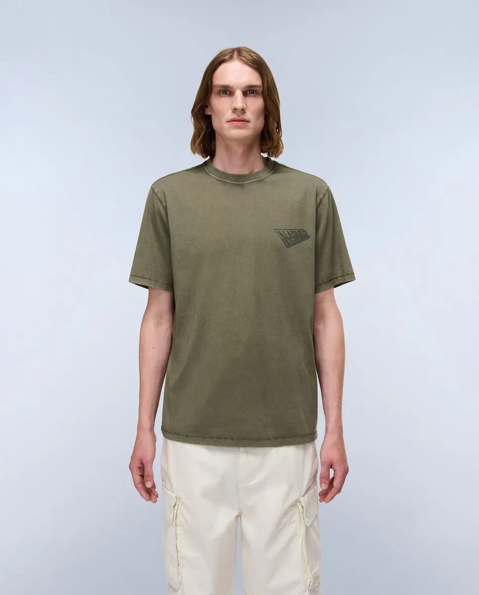 Мужская футболка с коротким рукавом Napapijri, темно-зеленый
Мужская футболка с коротким рукавом Napapijri, темно-зеленый