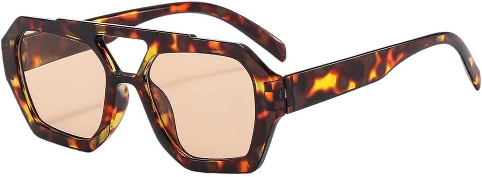 Ретро-солнцезащитные очки большого размера для женщин и мужчин — конструкция с двойной перемычкой и защитой от УФ-излучения UV400 — идеально подходят для путешествий и активного отдыха на природе DSVIGF, Leopard Champagne
Ретро-солнцезащитные очки большого размера для женщин и мужчин — конструкция с двойной перемычкой и защитой от УФ-излучения UV400 — идеально подходят для путешествий и активного отдыха на природе DSVIGF, Leopard Champagne