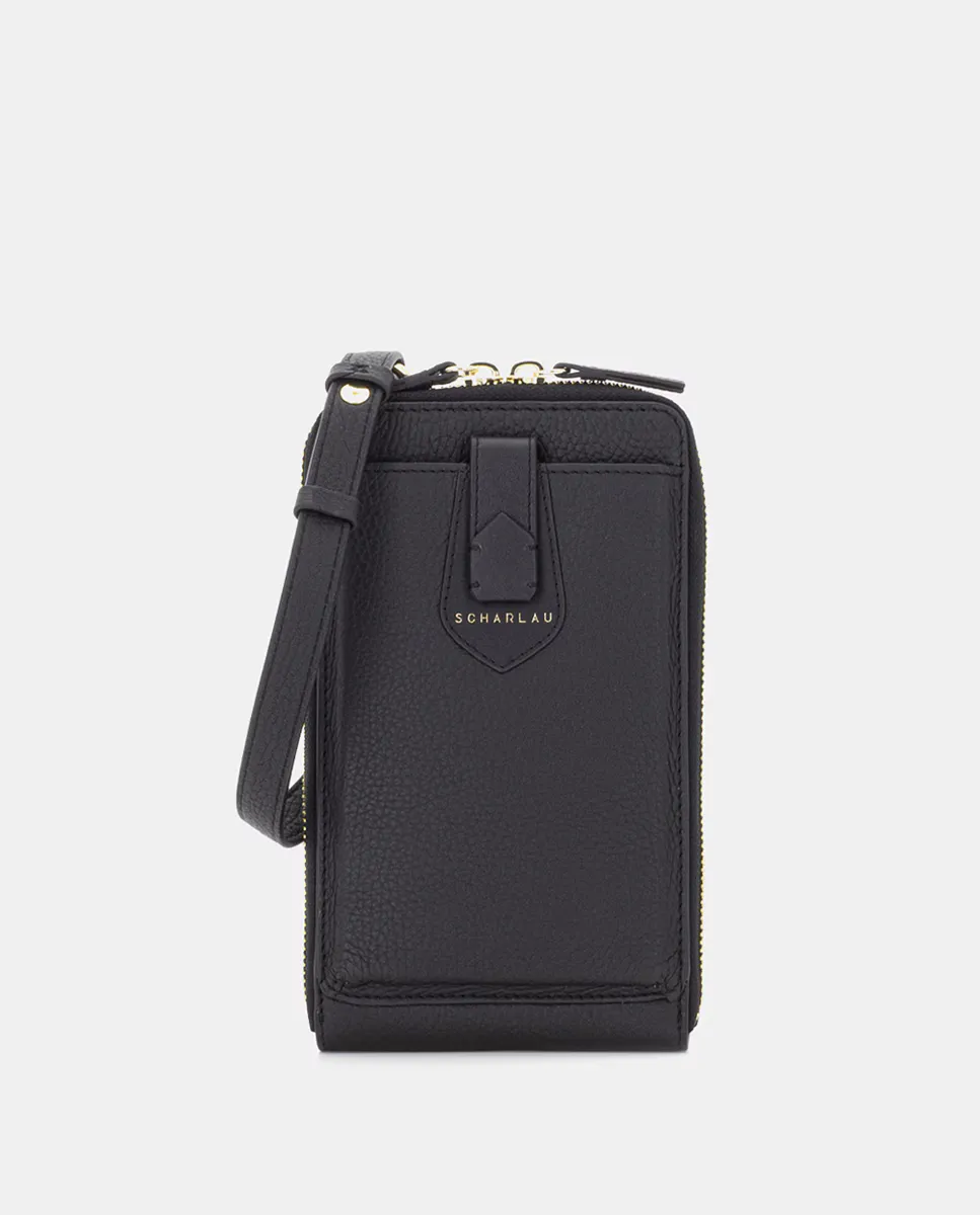 Черная сумка для мобильного телефона из яловой кожи Scharlau, черный
Черная сумка для мобильного телефона из яловой кожи Scharlau, черный