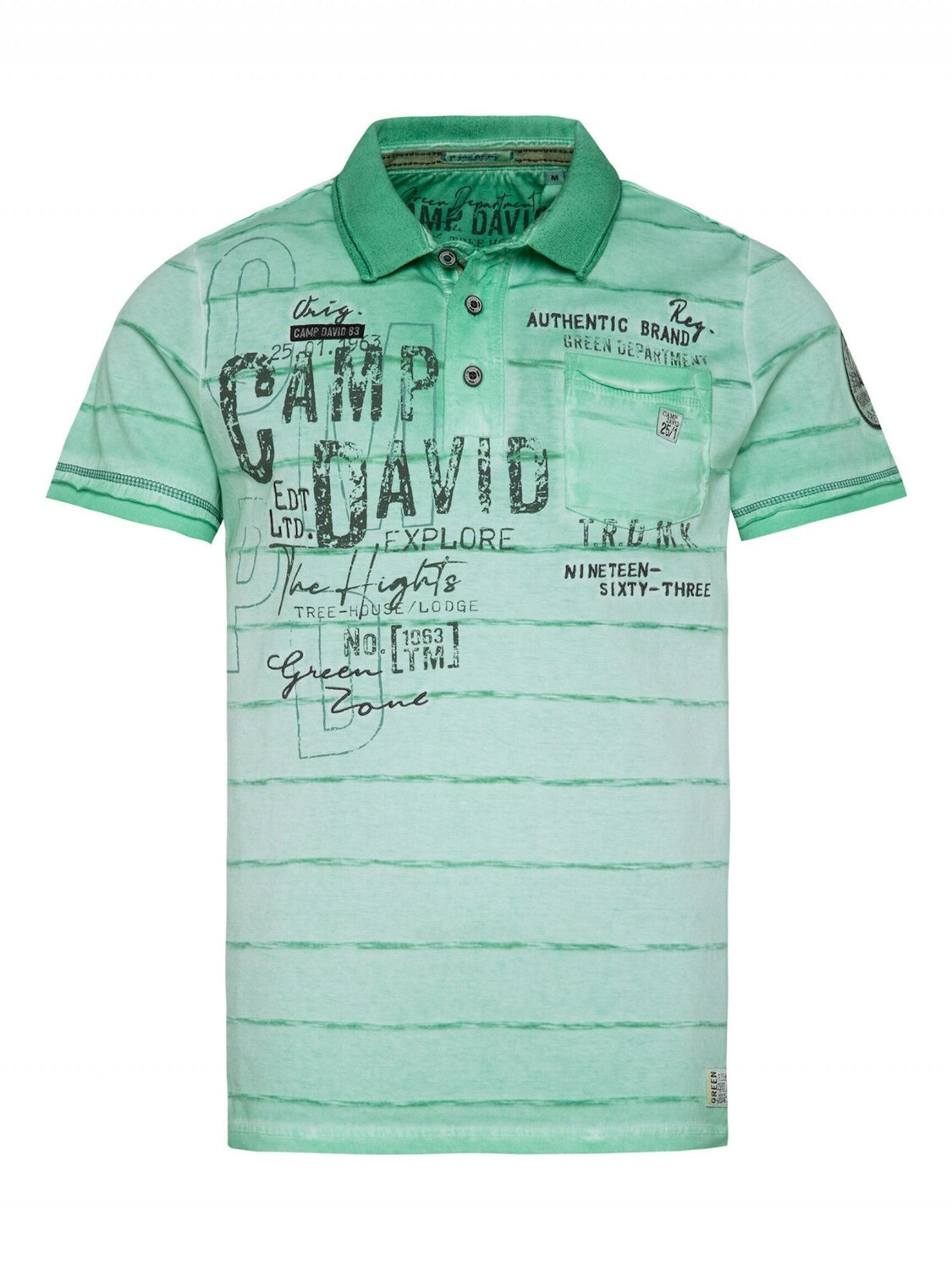 Рубашка поло Camp David, зеленый
Рубашка поло Camp David, зеленый