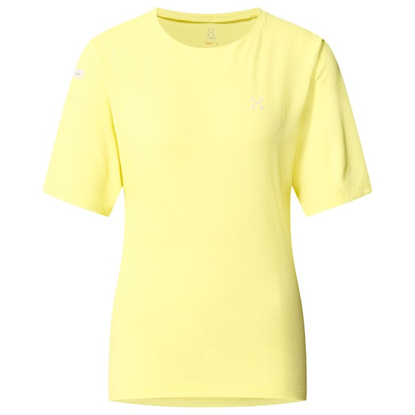 Женская футболка с короткими рукавами и ребрами - беговая рубашка Haglöfs, желтый 
Женская футболка с короткими рукавами и ребрами - беговая рубашка Haglöfs, желтый