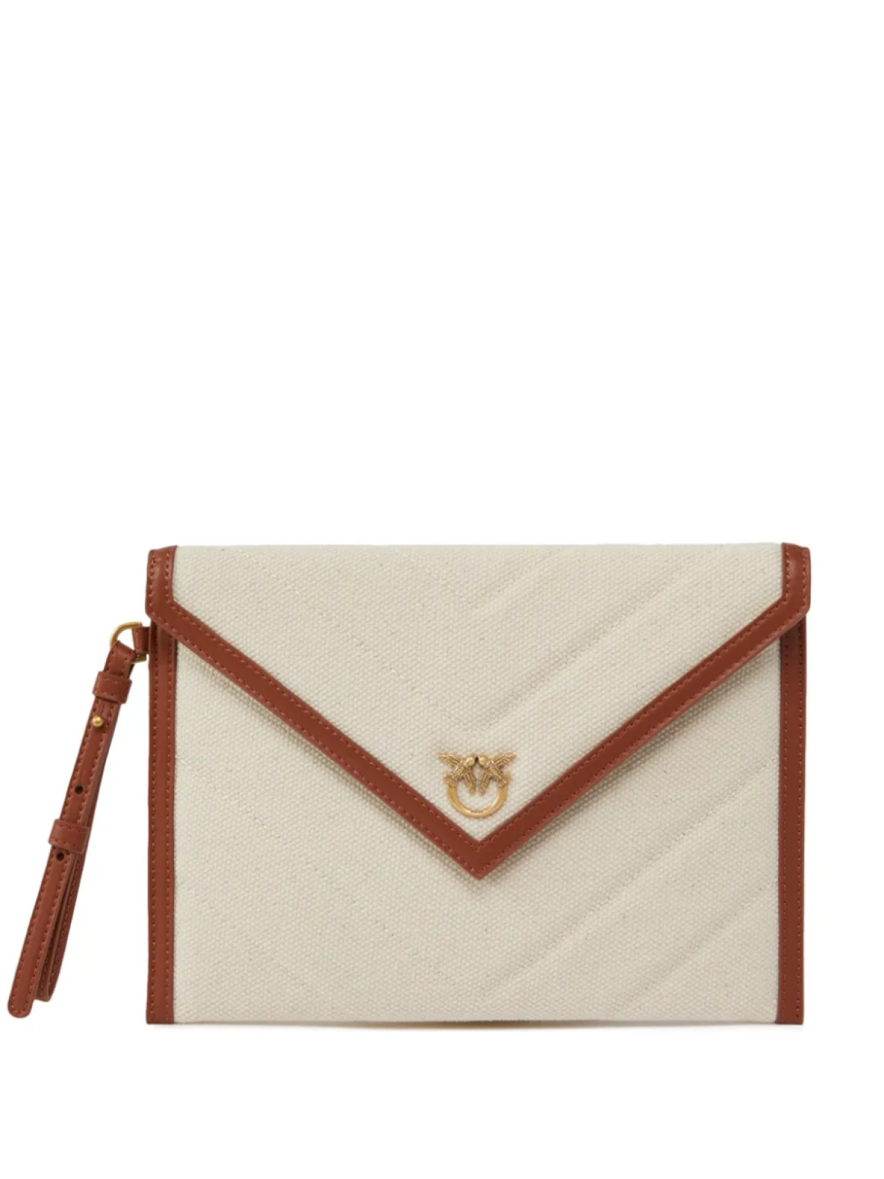 PINKO клатч из канваса, нейтральный
PINKO клатч из канваса, нейтральный