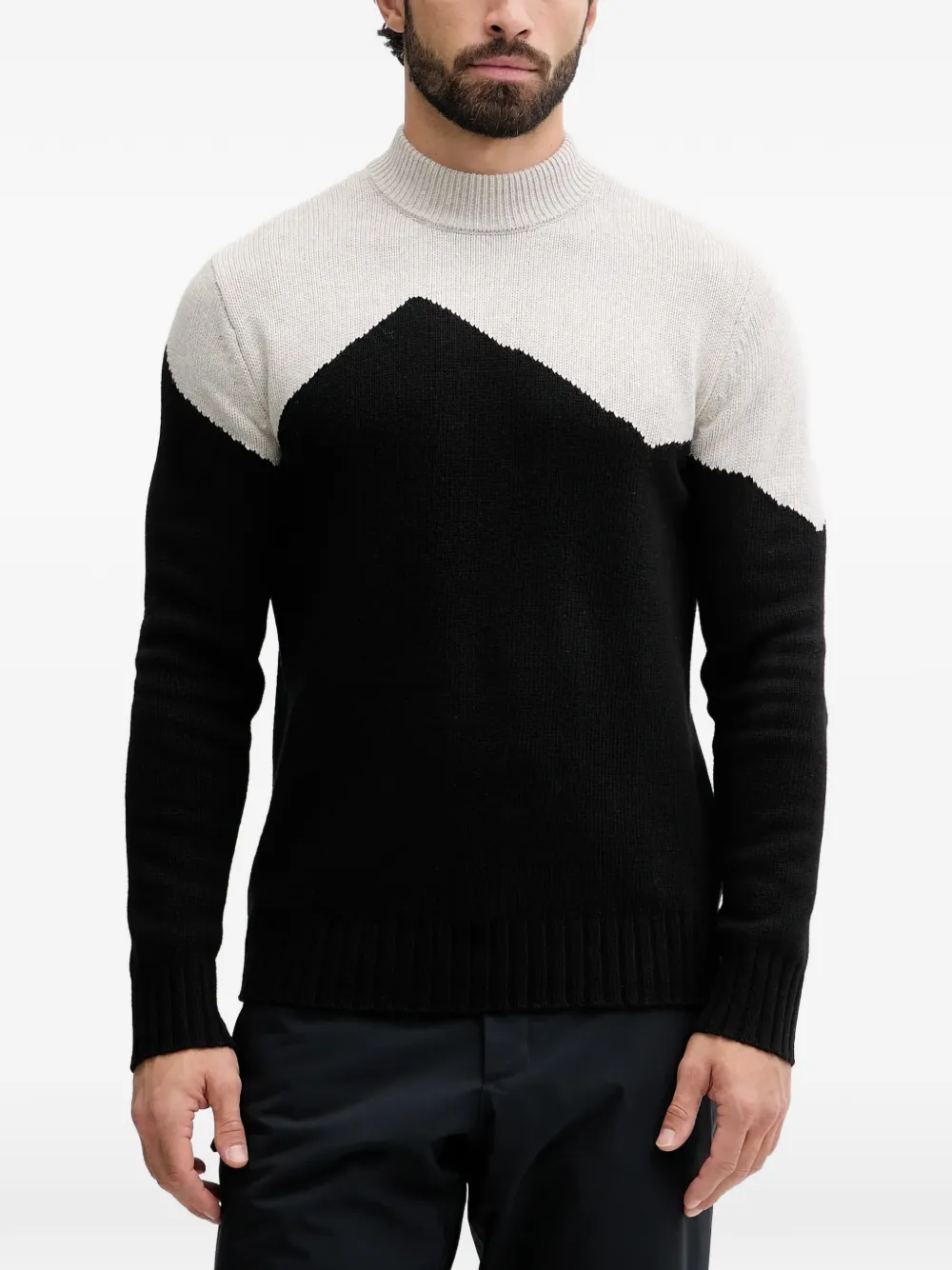 Свитер с высоким воротником в стиле колор-блок Ea7 Emporio Armani, черный
Свитер с высоким воротником в стиле колор-блок Ea7 Emporio Armani, черный