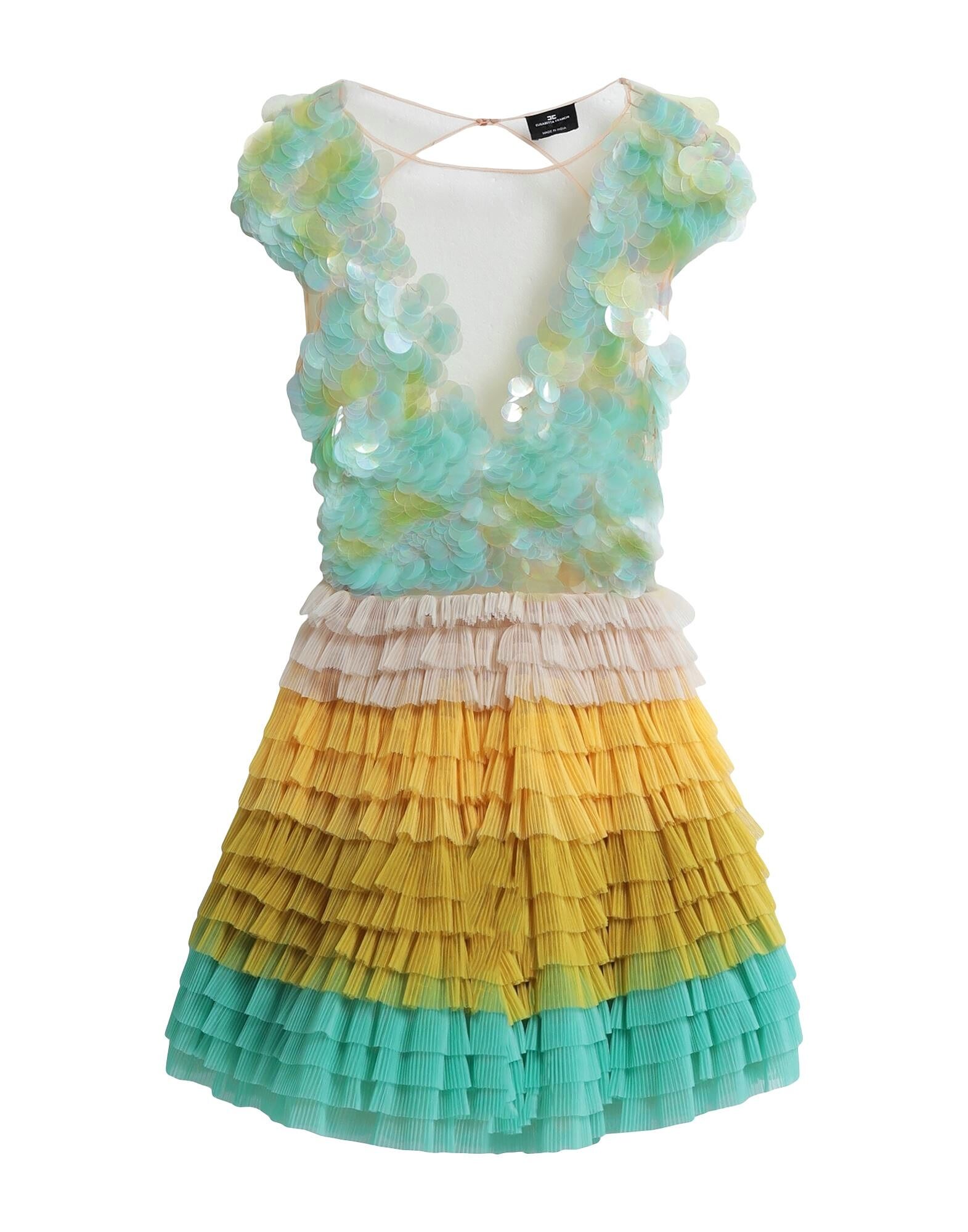 Мини-платье Elisabetta Franchi, бирюзовый
Мини-платье Elisabetta Franchi, бирюзовый