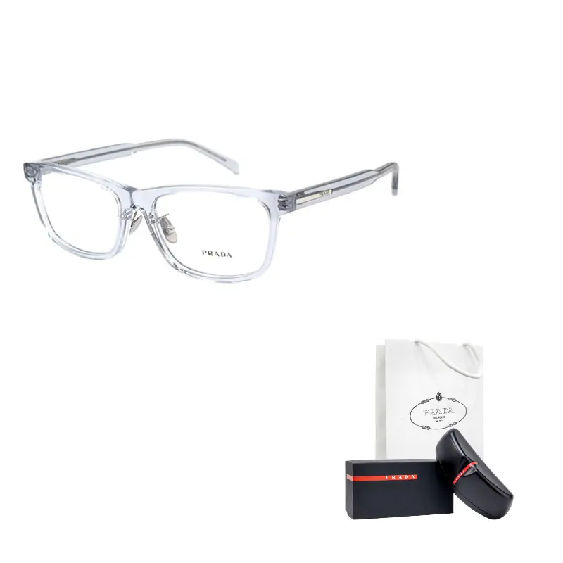 PRADA Квадратная оправа для очков мужская прозрачная голубая, Transparent Blue
PRADA Квадратная оправа для очков мужская прозрачная голубая, Transparent Blue