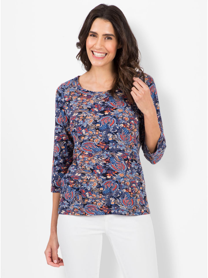 Рубашка с принтом в темно-синем и терра-одеколонном цветах WITT WEIDEN
Рубашка с принтом в темно-синем и терра-одеколонном цветах WITT WEIDEN