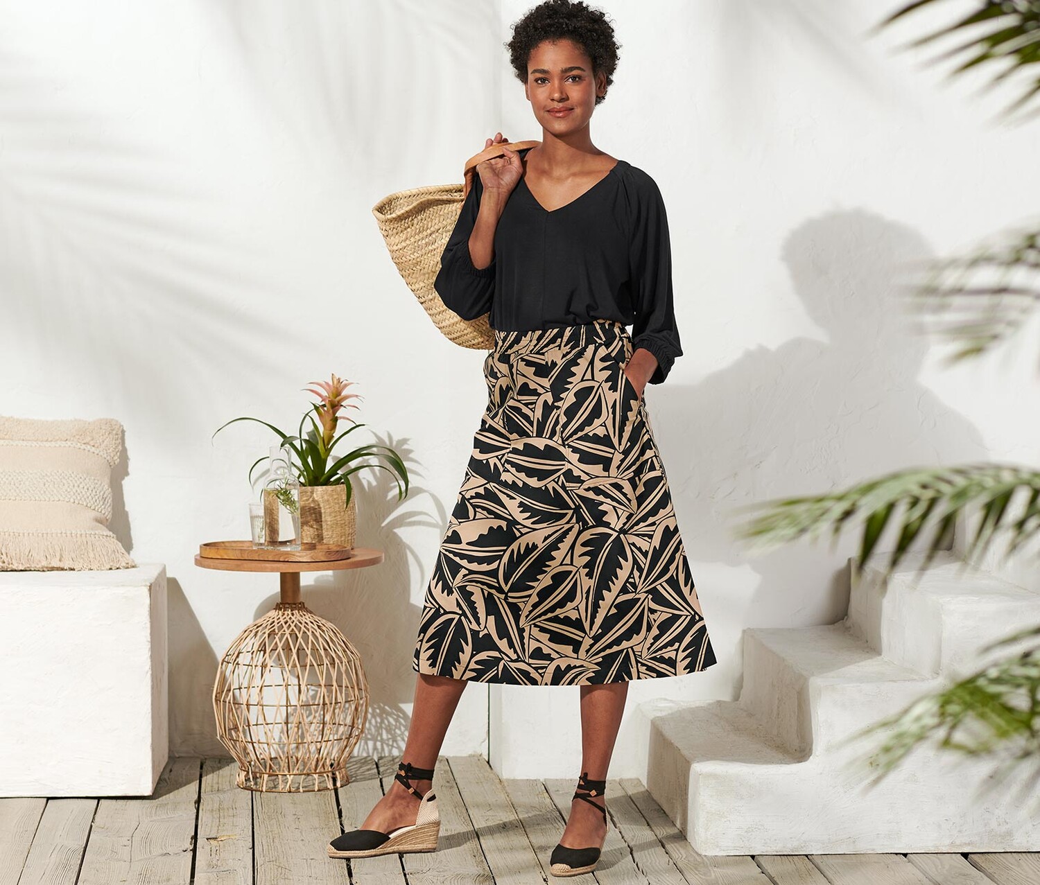 Юбка из поплина Tchibo 
Юбка из поплина Tchibo