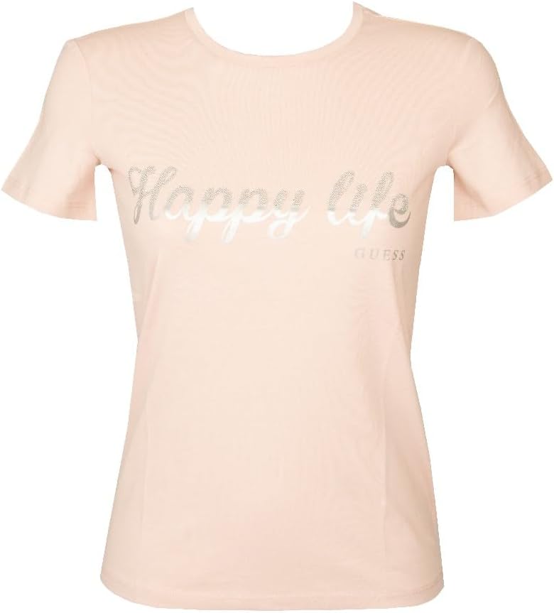 Женская футболка с коротким рукавом и круглым вырезом, с принтом и логотипом, 100% хлопок GUESS, G6O3 Rosa
Женская футболка с коротким рукавом и круглым вырезом, с принтом и логотипом, 100% хлопок GUESS, G6O3 Rosa