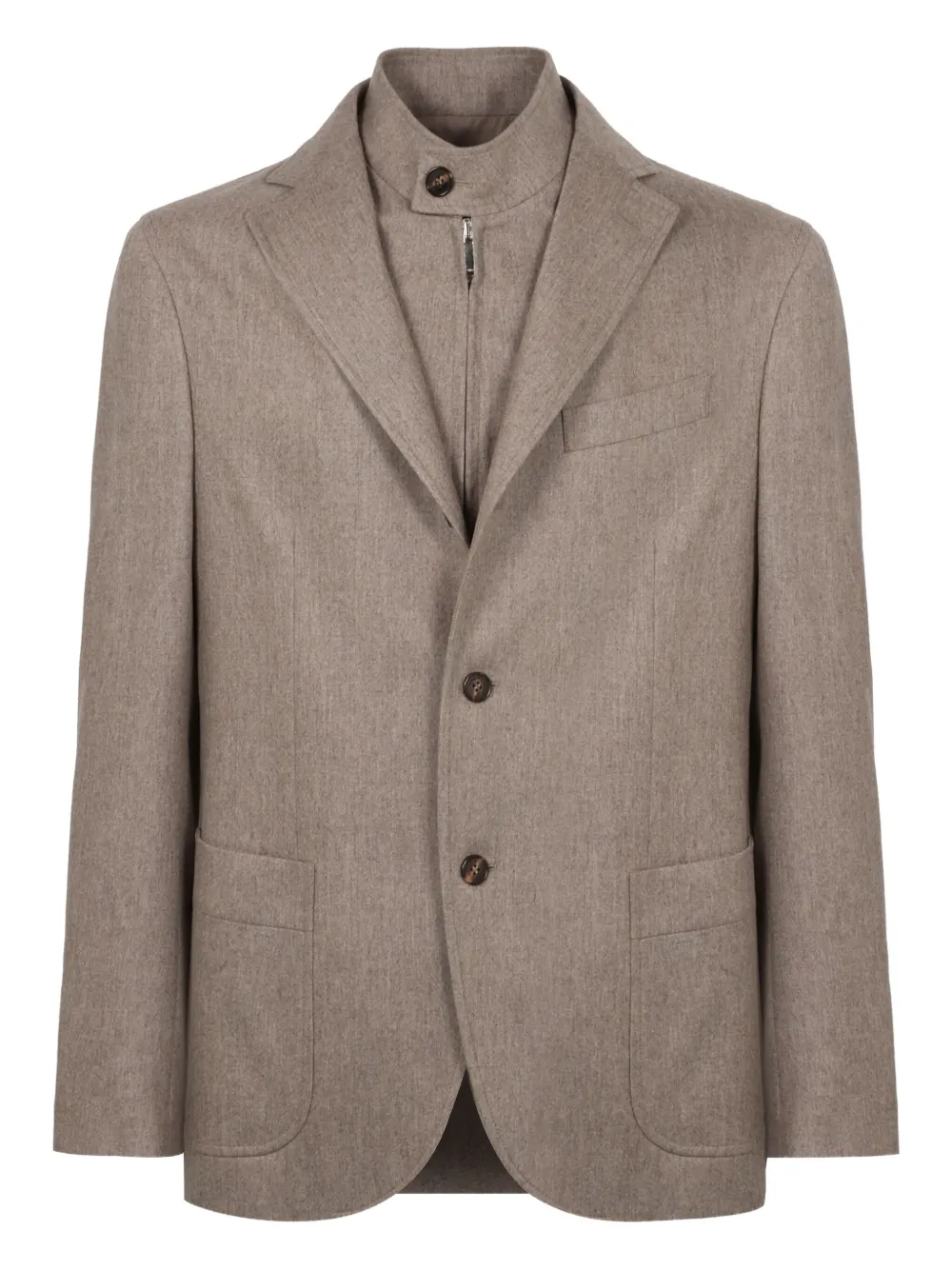 Двубортный пиджак с лацканами slowear, коричневый
Двубортный пиджак с лацканами slowear, коричневый