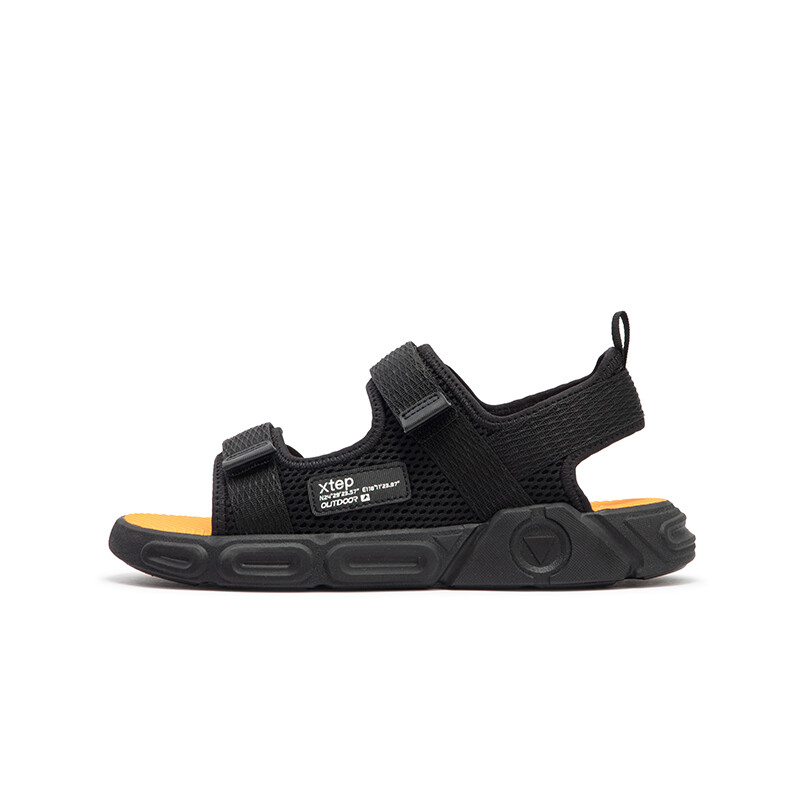 Детские сандалии GS черные Xtep, черный 
Детские сандалии GS черные Xtep, черный