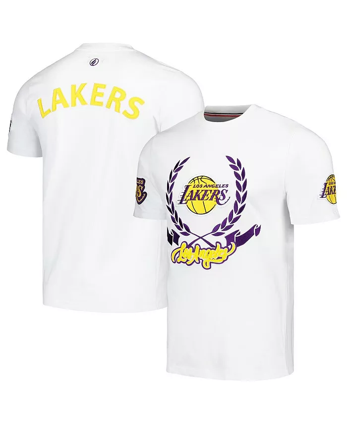 Мужская и женская белая футболка Los Angeles Lakers Heritage Crest FISLL
Мужская и женская белая футболка Los Angeles Lakers Heritage Crest FISLL