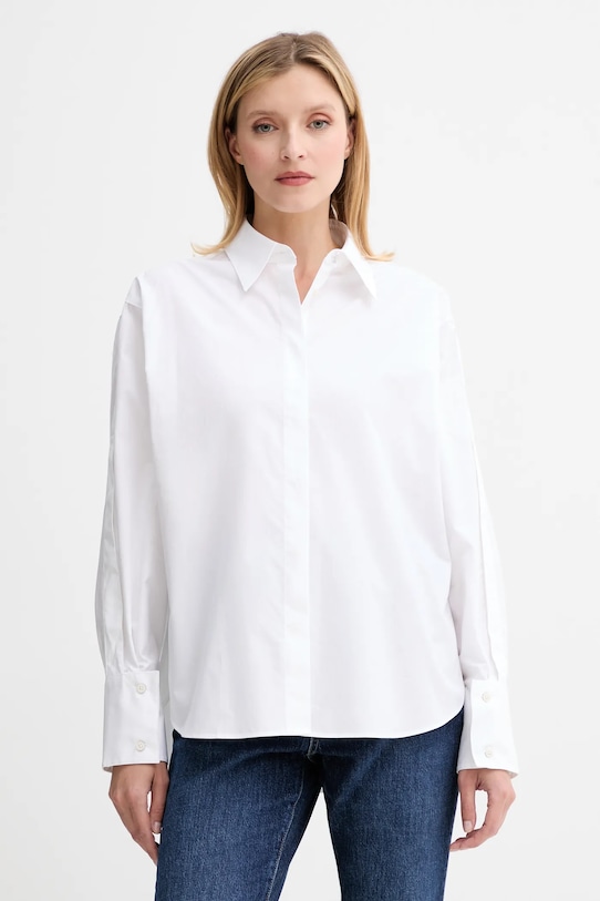 Хлопковая рубашка Boss, белый
Хлопковая рубашка Boss, белый