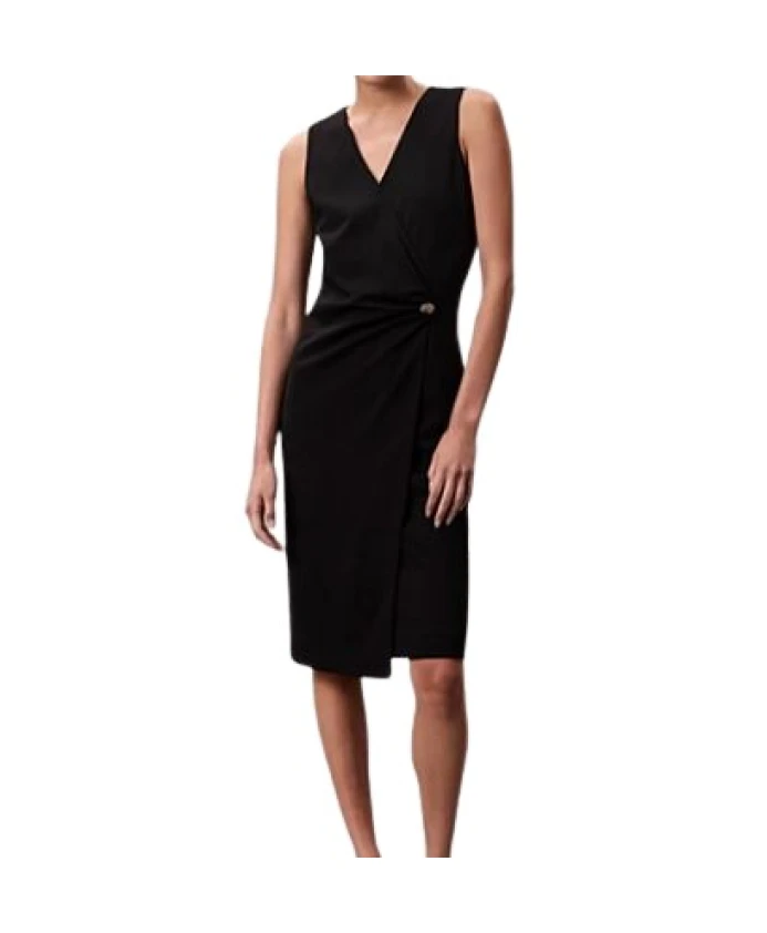 Платье без рукавов из эластичного крепа Calvin Klein, черный
Платье без рукавов из эластичного крепа Calvin Klein, черный
