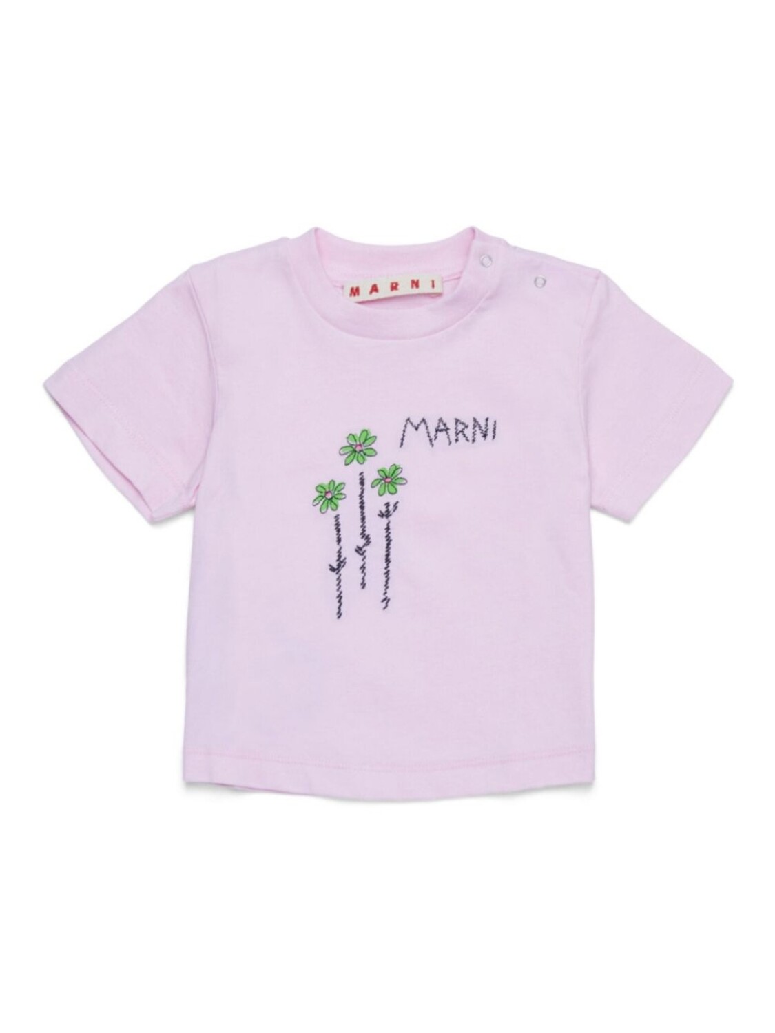 Футболка с вышитым логотипом Marni Kids, розовый
Футболка с вышитым логотипом Marni Kids, розовый
