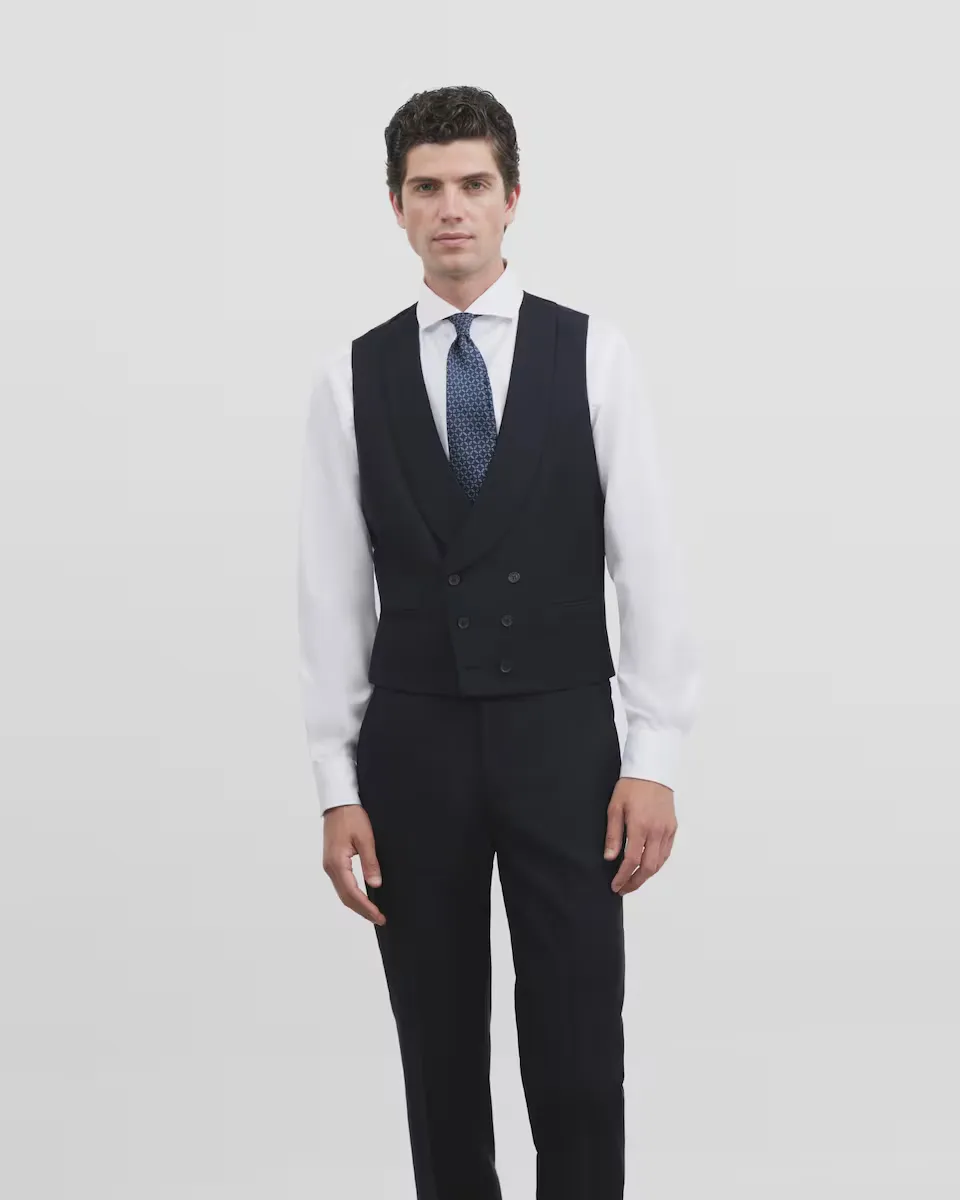 Мужской темно-синий жилет из эластичного костюма Silbon, тёмно-синий
Мужской темно-синий жилет из эластичного костюма Silbon, тёмно-синий