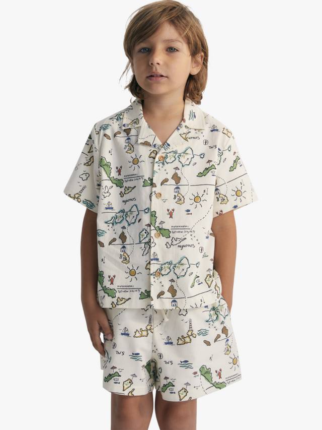 Детская хлопковая рубашка с воротником-поло Arkoi на пуговицах The New Society, Map Print
Детская хлопковая рубашка с воротником-поло Arkoi на пуговицах The New Society, Map Print