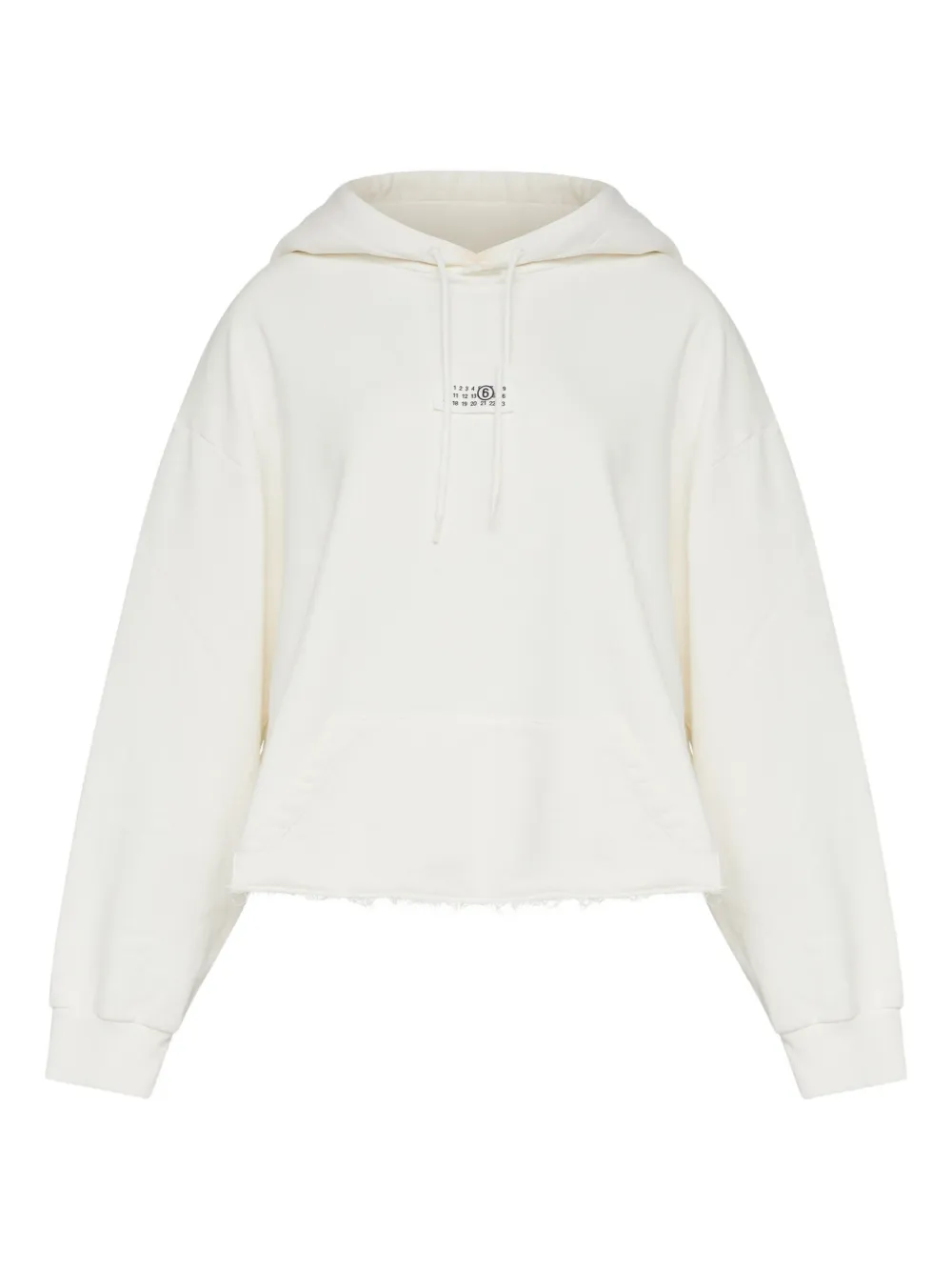 Худи с бахромой и логотипом MM6 Maison Margiela, белый
Худи с бахромой и логотипом MM6 Maison Margiela, белый