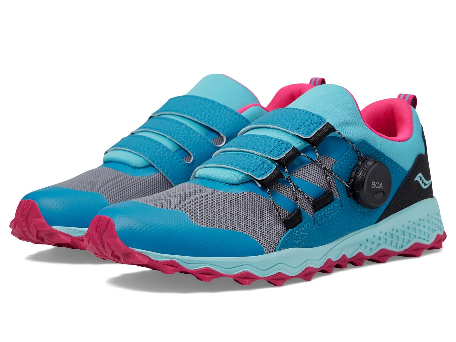 Кроссовки Saucony Kids Peregrine 12 Shield BOA (Little Kid/Big Kid), бирюзовый/розовый
Кроссовки Saucony Kids Peregrine 12 Shield BOA (Little Kid/Big Kid), бирюзовый/розовый