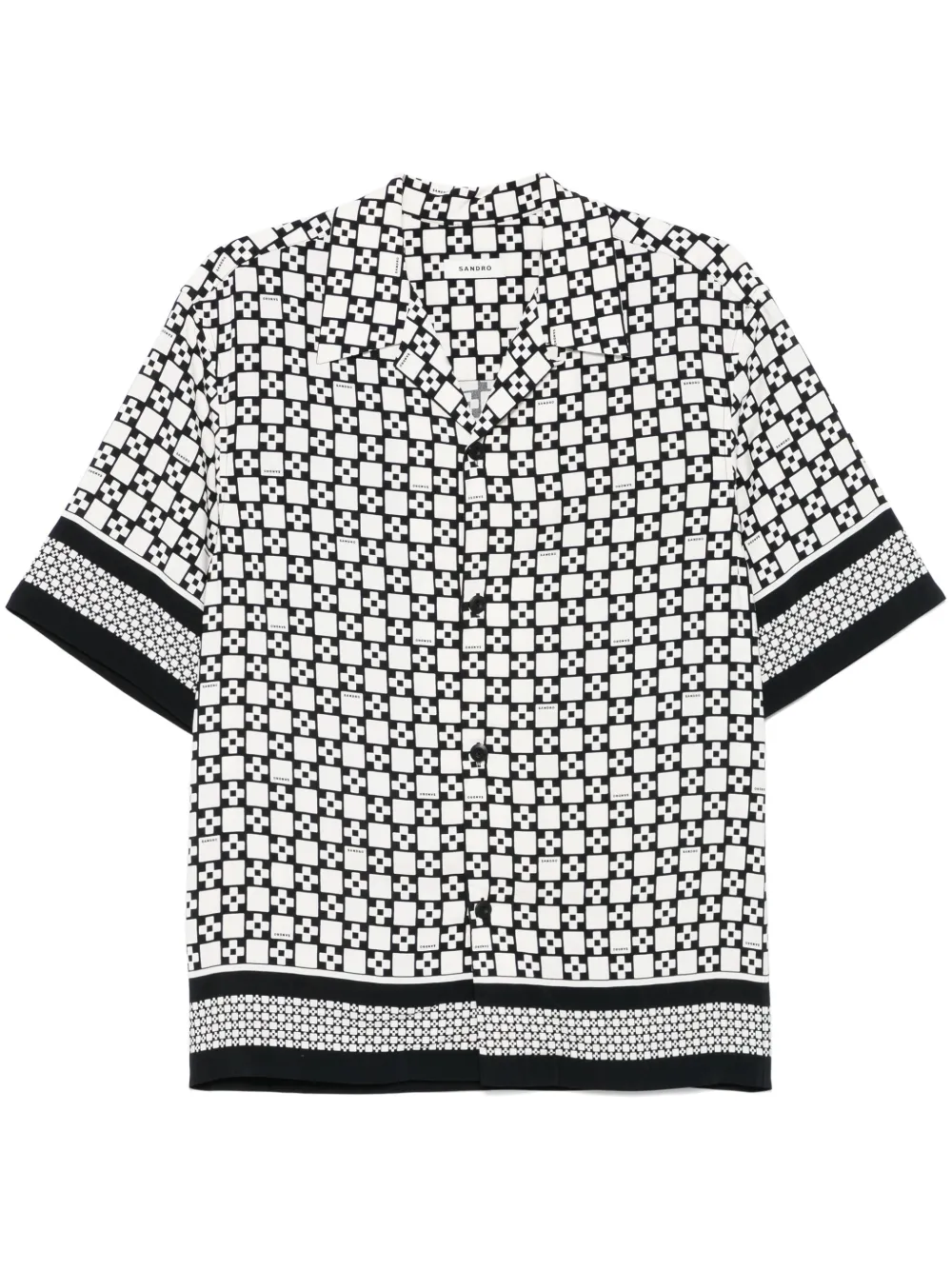 Рубашка Square Cross с короткими рукавами Sandro, черный
Рубашка Square Cross с короткими рукавами Sandro, черный