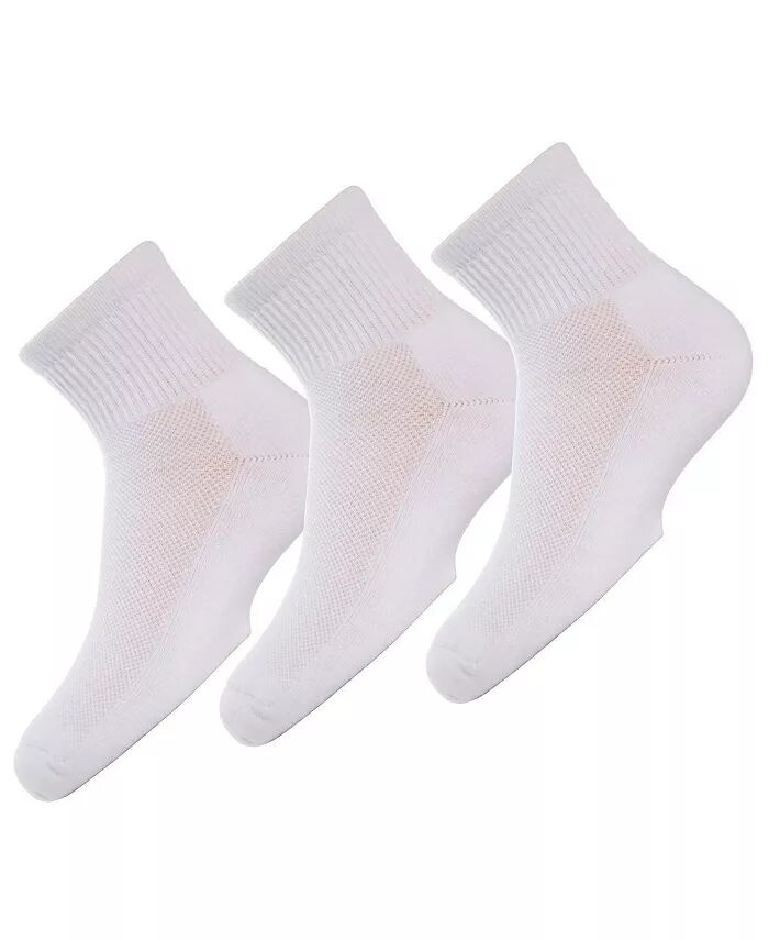 Девочки 3 пары унисекс четверть-крю спортивные носки MeMoi, белый
Девочки 3 пары унисекс четверть-крю спортивные носки MeMoi, белый