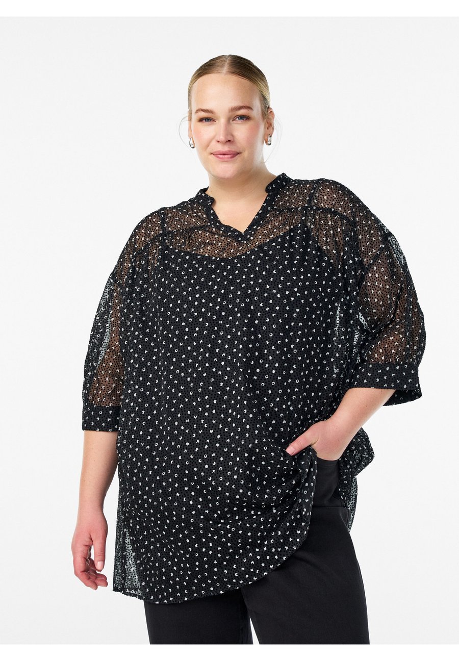 Блуза Zizzi Blouse, Black Dot/Black
Блуза Zizzi Blouse, Black Dot/Black