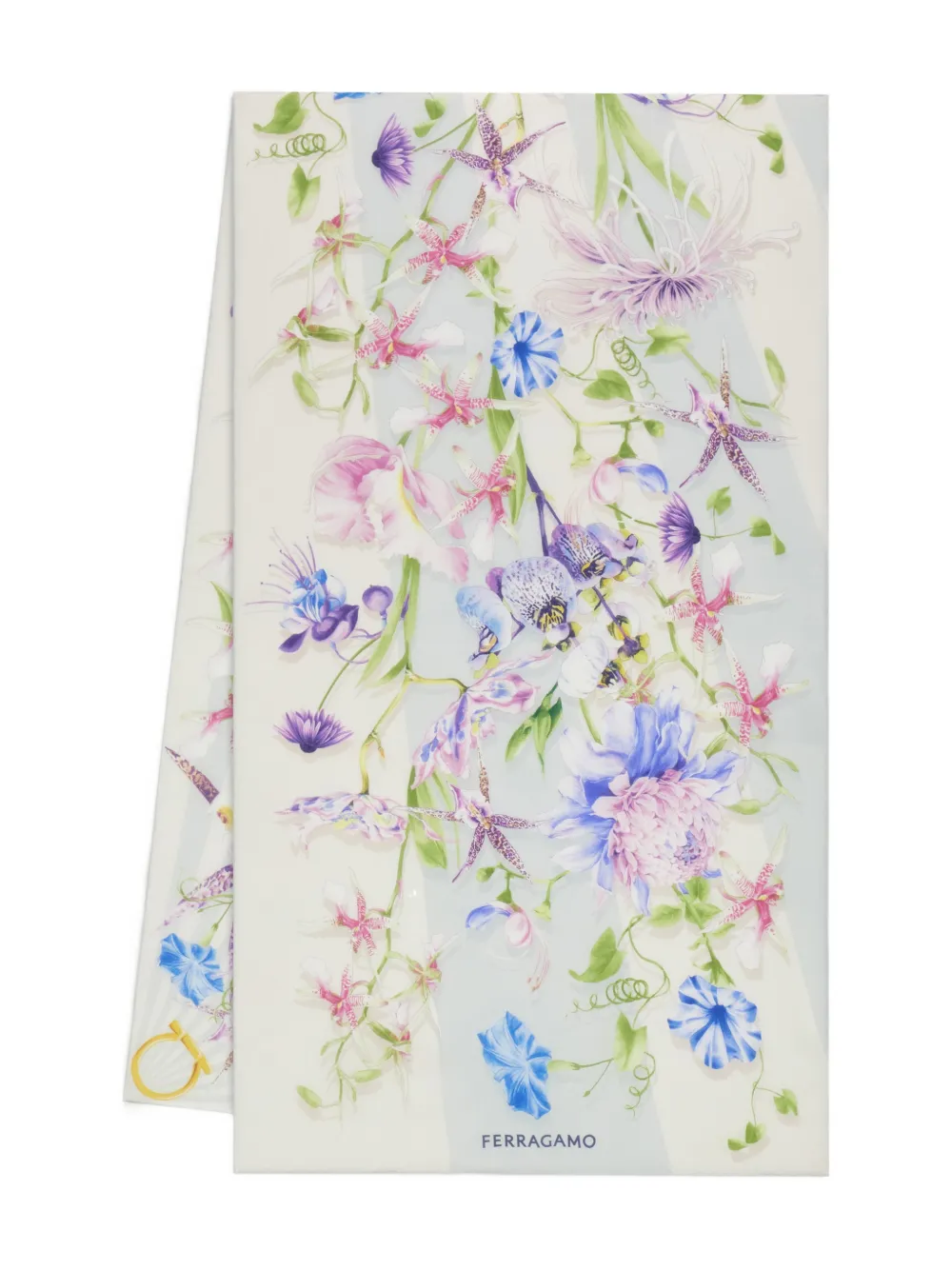 Шелковый шарф с принтом «Гея» Ferragamo, синий
Шелковый шарф с принтом «Гея» Ferragamo, синий