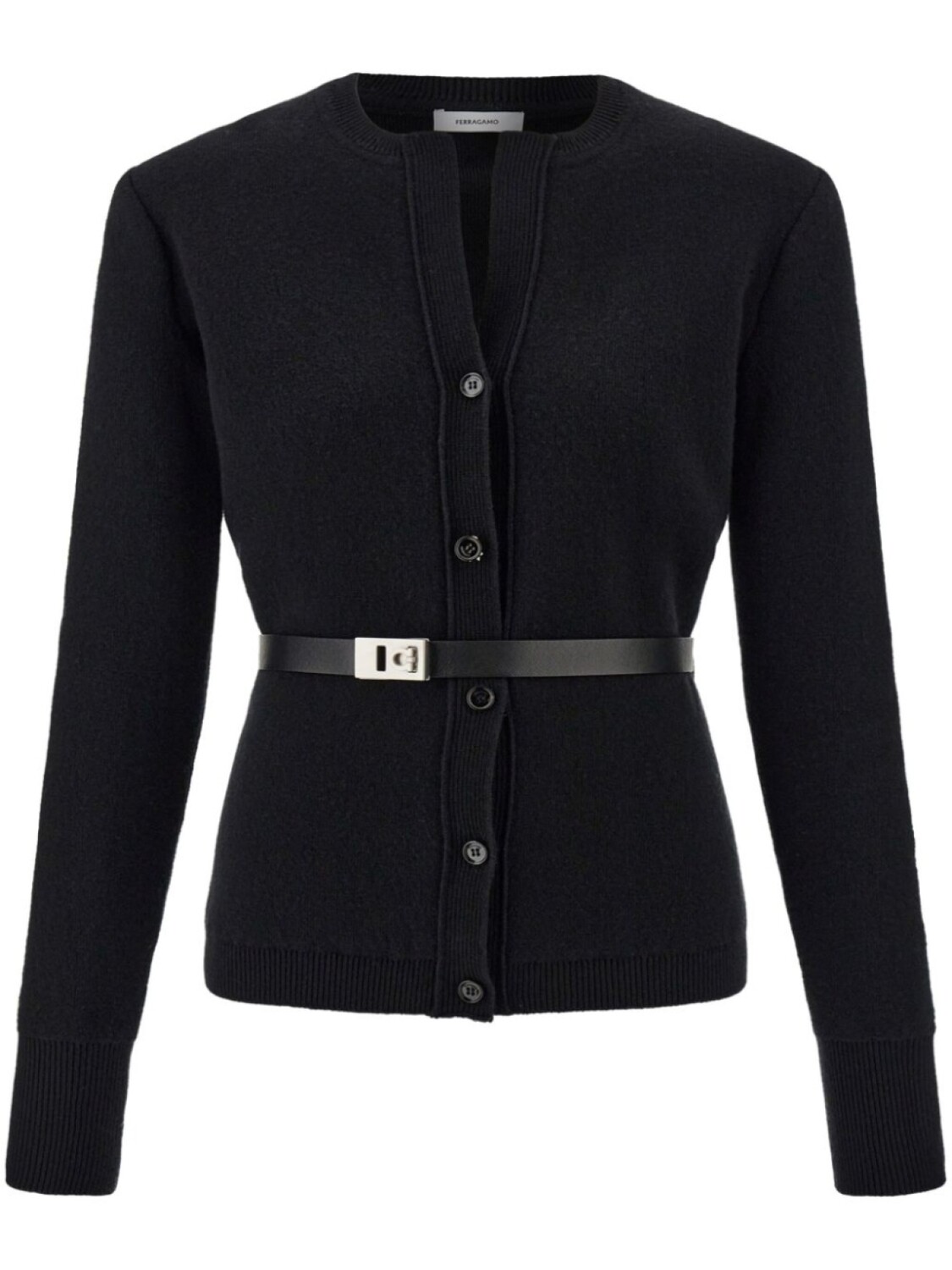 Кардиган с поясом Ferragamo, черный
Кардиган с поясом Ferragamo, черный