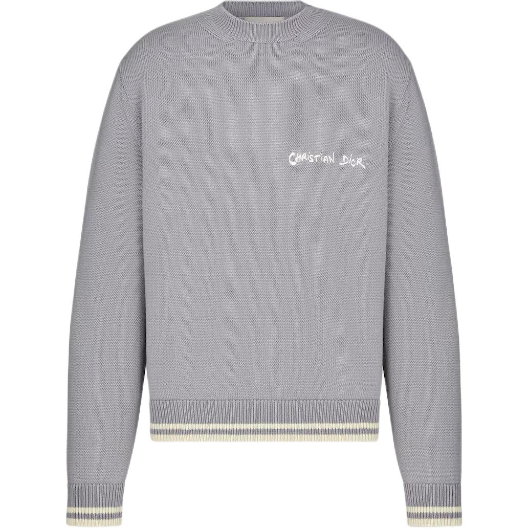 DIOR Свитер мужской серый с круглой горловиной Moderate
DIOR Свитер мужской серый с круглой горловиной Moderate