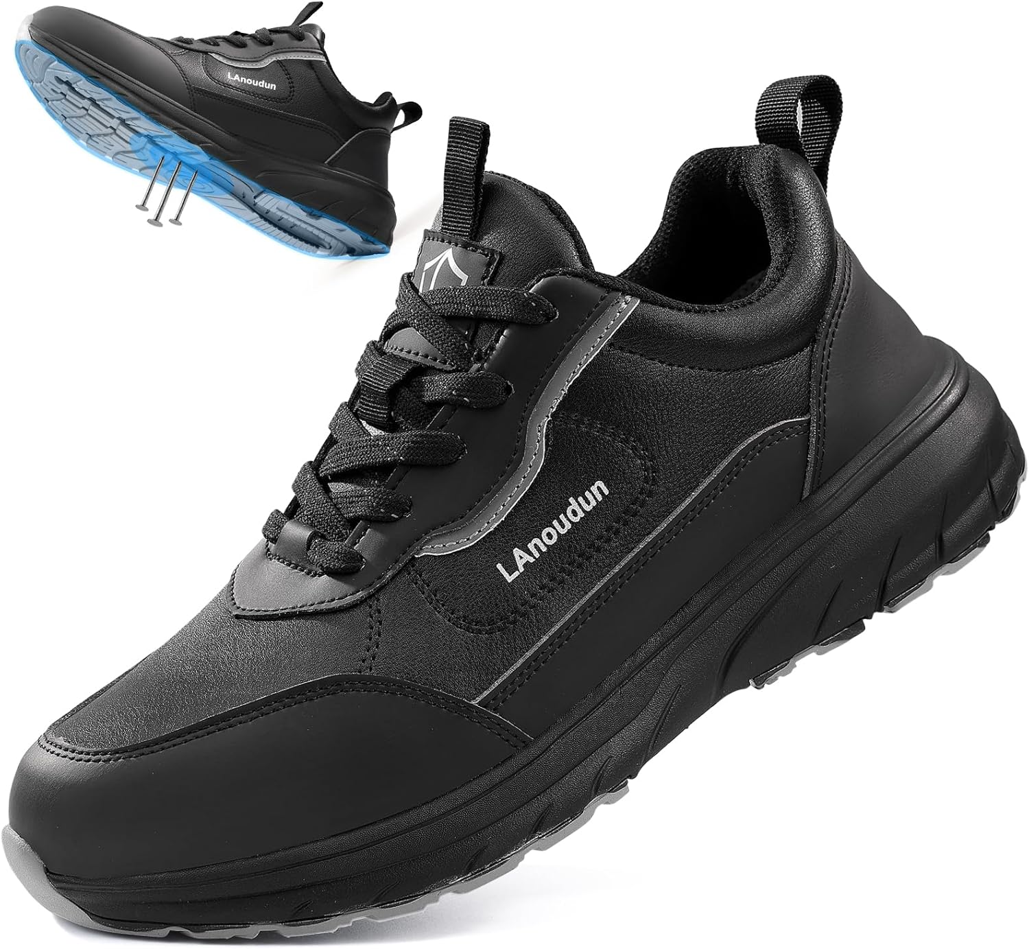 Мужские ботинки с стальным носком, рабочая обувь для мужчин, стальные ботинки для строительства, дышащие кроссовки с защитой от ударов для склада, легкие безопасные неразрушимые кроссовки для промышленности Kgjianda, черный
Мужские ботинки с стальным носком, рабочая обувь для мужчин, стальные ботинки для строительства, дышащие кроссовки с защитой от ударов для склада, легкие безопасные неразрушимые кроссовки для промышленности Kgjianda, черный