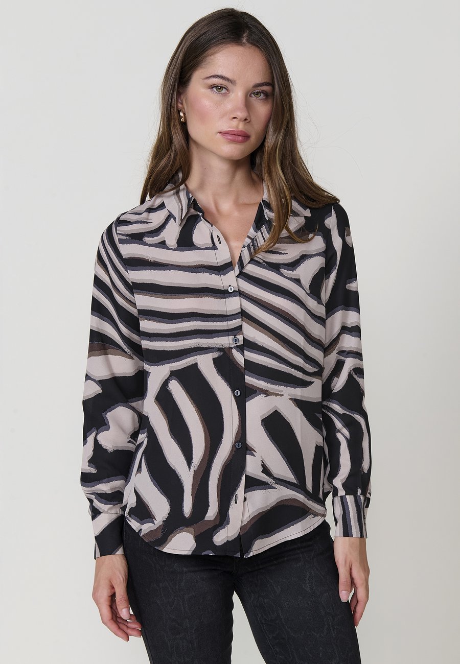 Блуза Koroshi Button-down blouse, Black
Блуза Koroshi Button-down blouse, Black