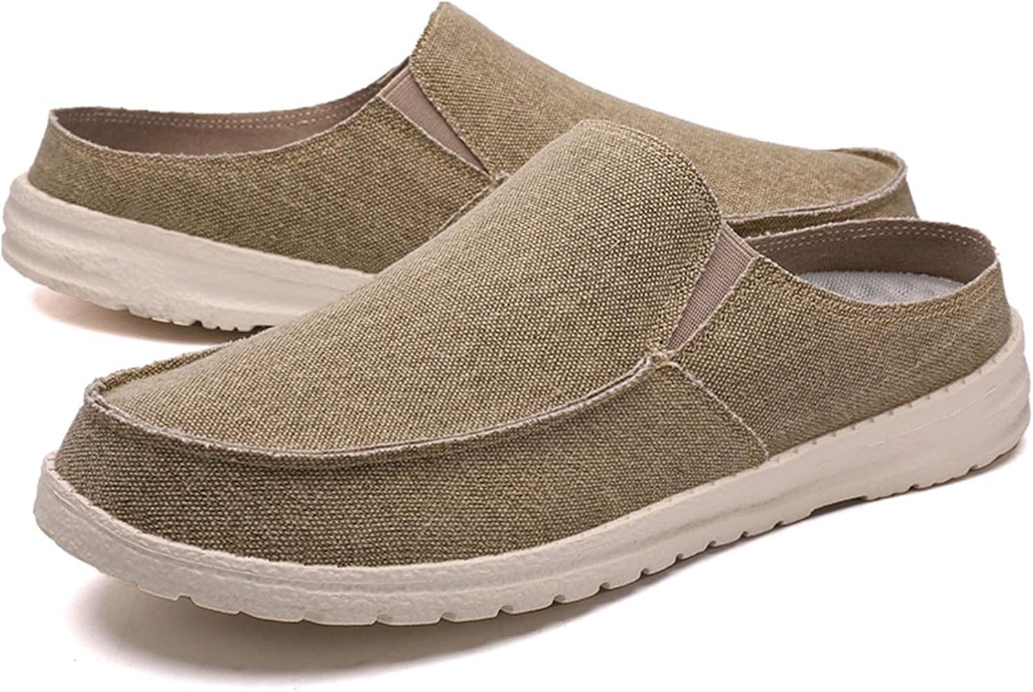 Мужские слипоны из холщовой ткани с плоской подошвой, без задника, с круглым носком, повседневные обувные мюли для ходьбы, легкие, противоскользящие, мягкие, износостойкие тапочки-сандалии Crepuscute, желтый
Мужские слипоны из холщовой ткани с плоской подошвой, без задника, с круглым носком, повседневные обувные мюли для ходьбы, легкие, противоскользящие, мягкие, износостойкие тапочки-сандалии Crepuscute, желтый