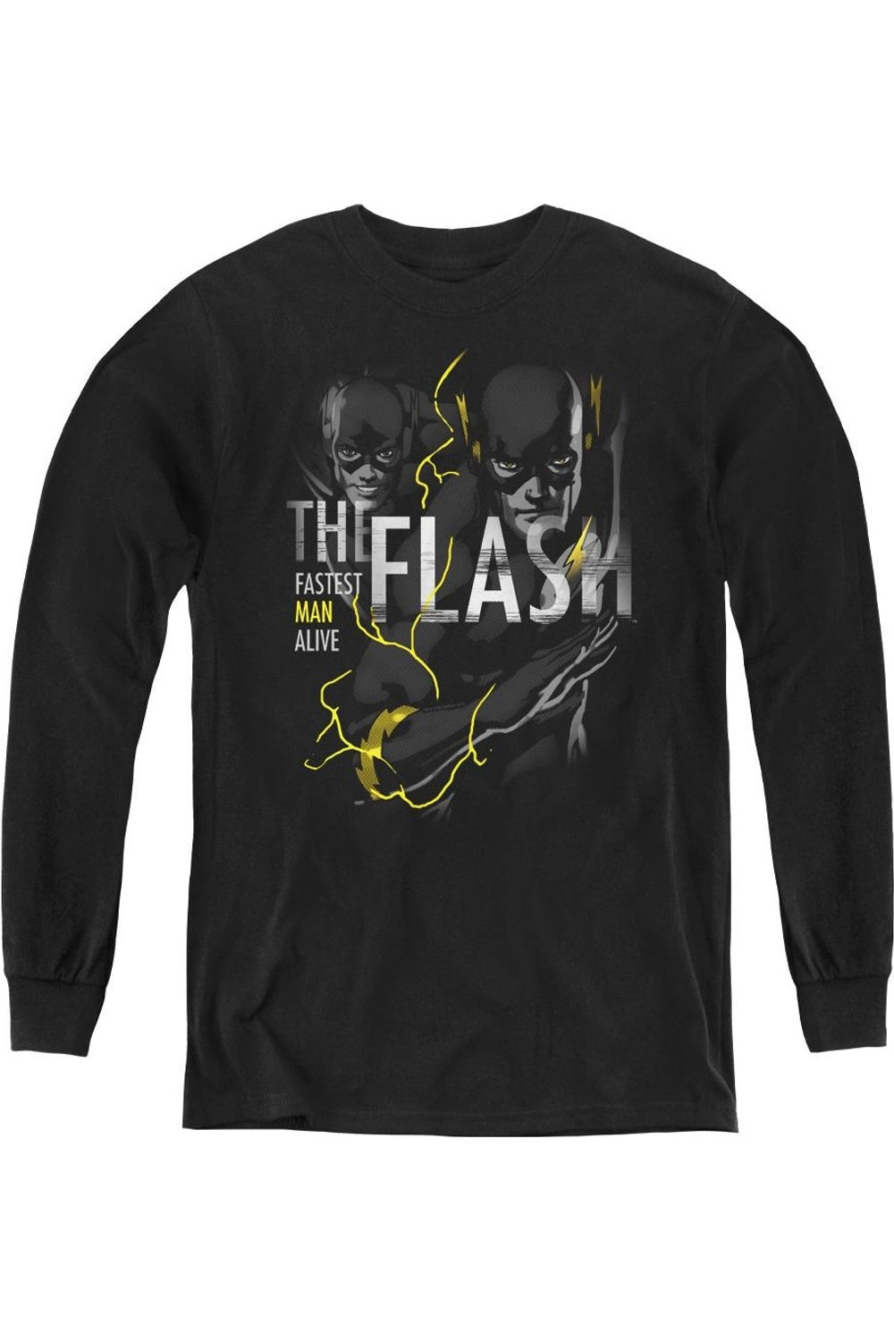 Футболка с длинным рукавом DC Comics Flash Bold Flash для молодежи Gildan, черный
Футболка с длинным рукавом DC Comics Flash Bold Flash для молодежи Gildan, черный