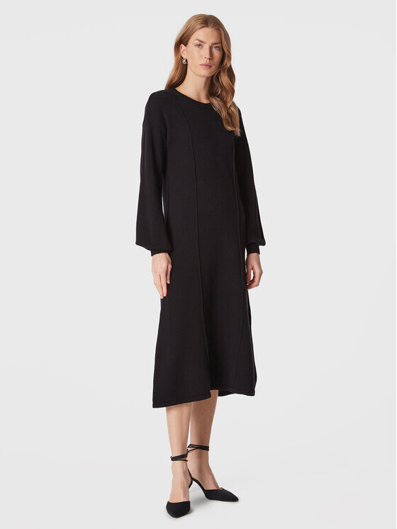 Трикотажное платье свободного кроя United Colors Of Benetton, черный
Трикотажное платье свободного кроя United Colors Of Benetton, черный