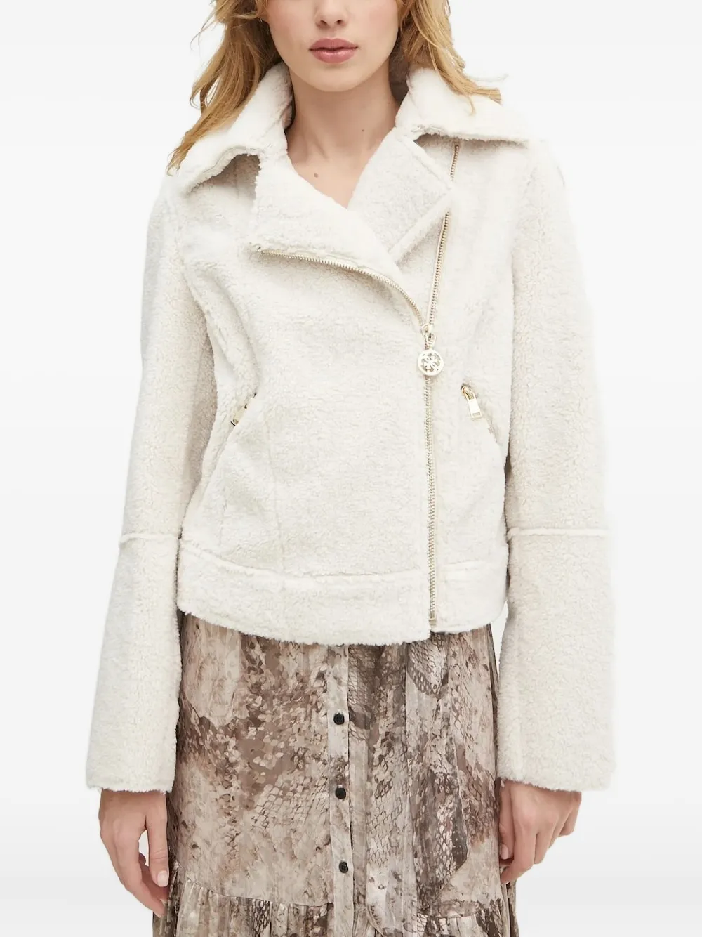 Флисовая куртка с асимметричной молнией GUESS USA, нейтральный
Флисовая куртка с асимметричной молнией GUESS USA, нейтральный