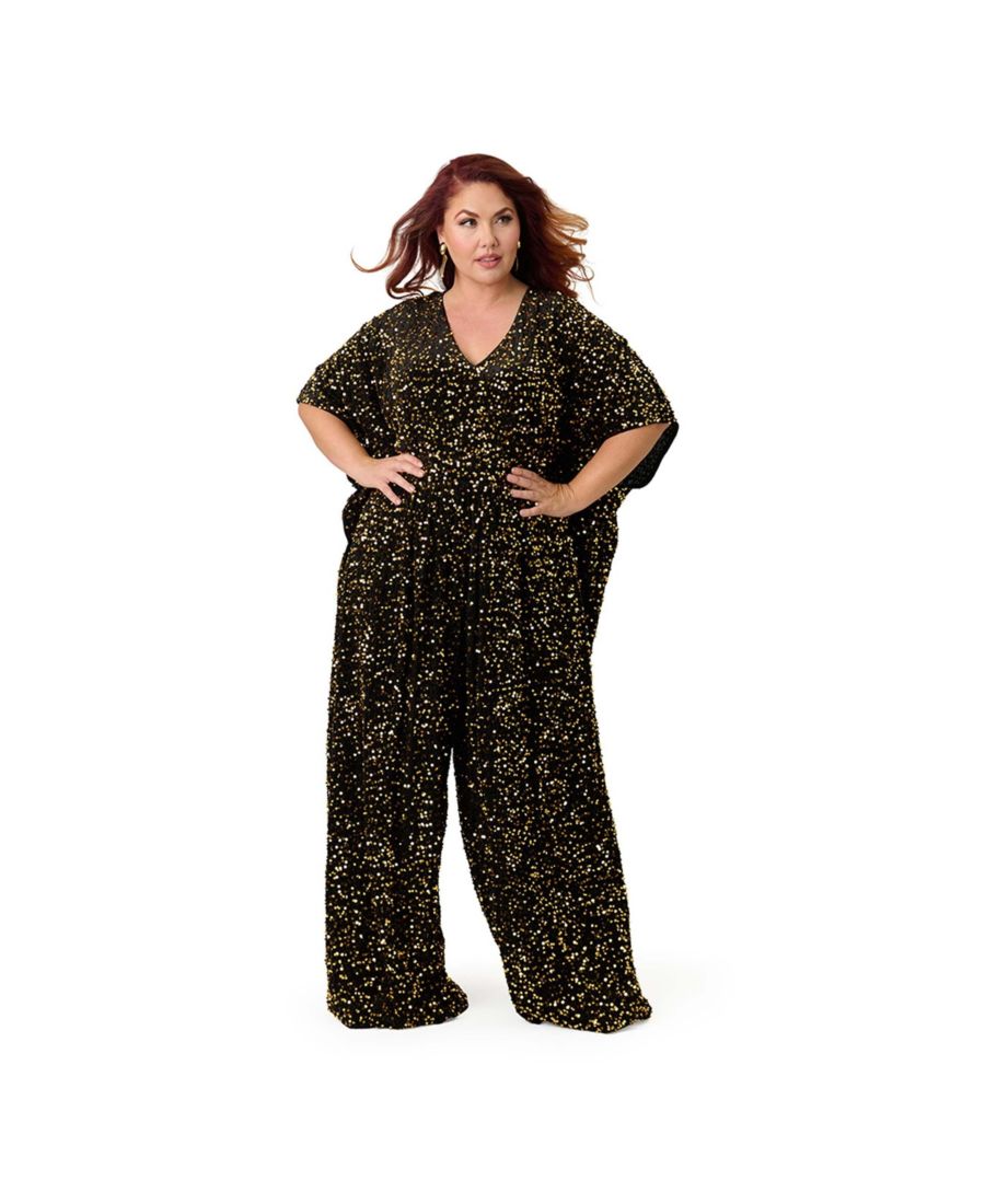 Женский комбинезон-кафтан с пайетками, 1970-е годы Unique Vintage, Black & gold sequin
Женский комбинезон-кафтан с пайетками, 1970-е годы Unique Vintage, Black & gold sequin