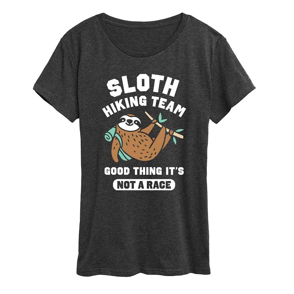 Женская футболка с рисунком Sloth Hiking Team Licensed Character, цвет Heather Charcoal
Женская футболка с рисунком Sloth Hiking Team Licensed Character, цвет Heather Charcoal