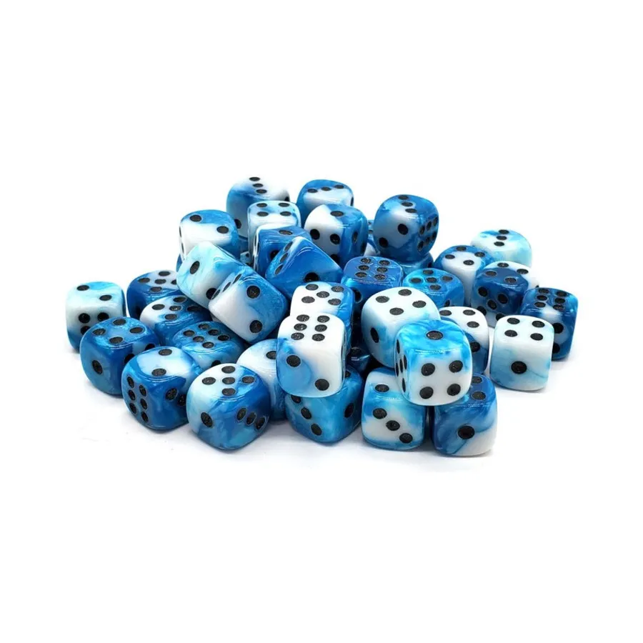 Набор d6, 12 мм — нежно-голубой и белый с черным (50), Acrylic-Resin Dice - Vorpal (d6s)
Набор d6, 12 мм — нежно-голубой и белый с черным (50), Acrylic-Resin Dice - Vorpal (d6s)