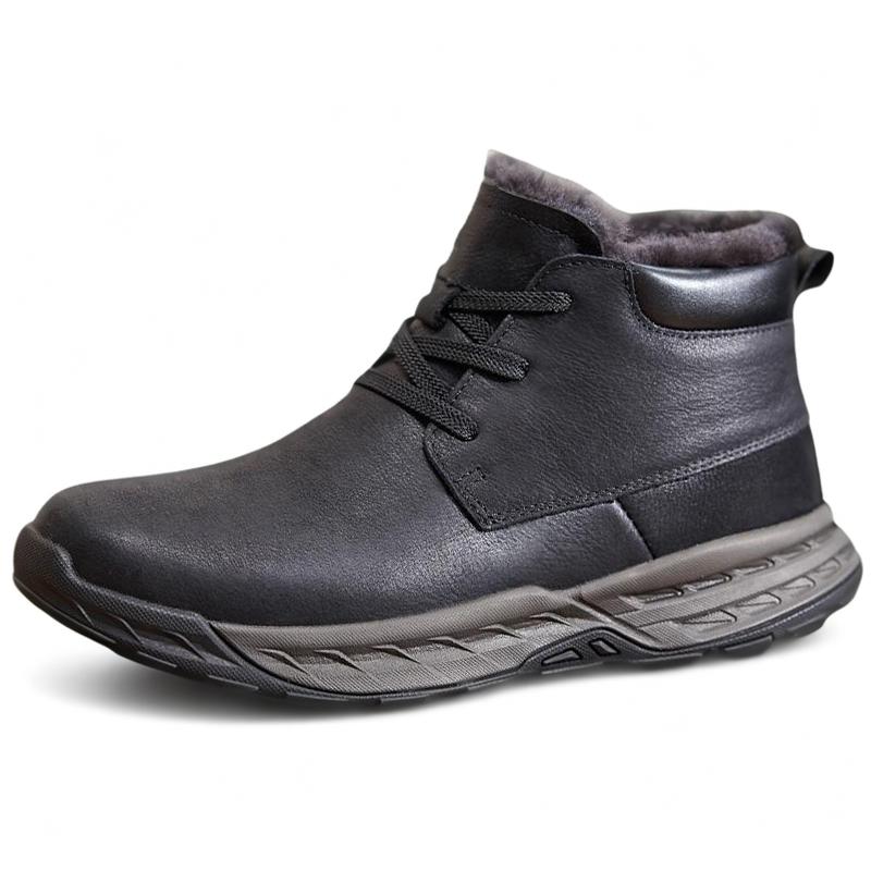 Теплые, износостойкие, нескользящие, мужские зимние ботинки Devanro, Black
Теплые, износостойкие, нескользящие, мужские зимние ботинки Devanro, Black