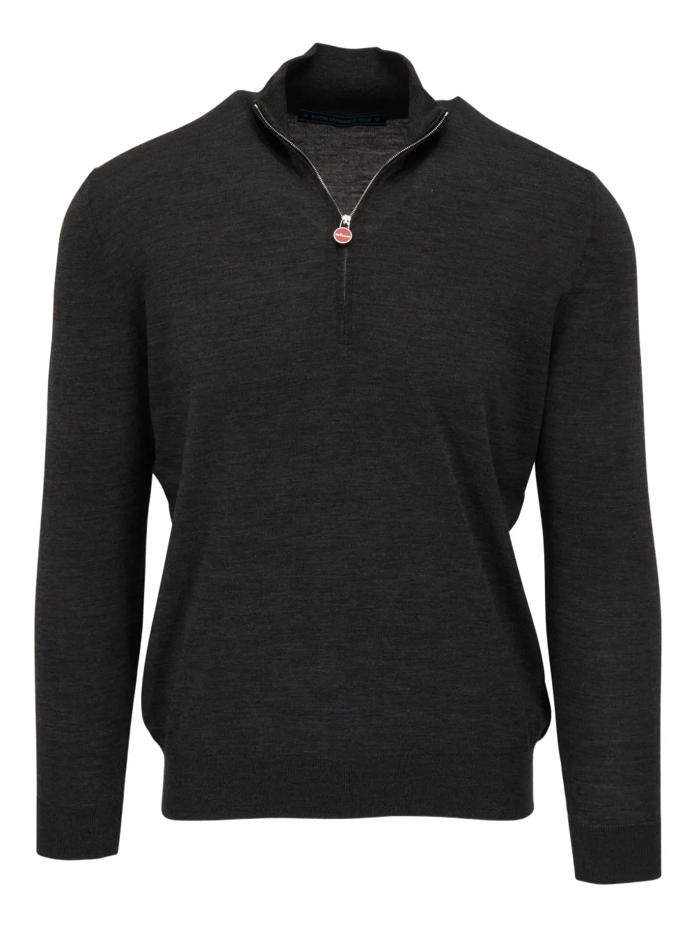 Шерстяной свитер с полумолнией Kiton, серый
Шерстяной свитер с полумолнией Kiton, серый