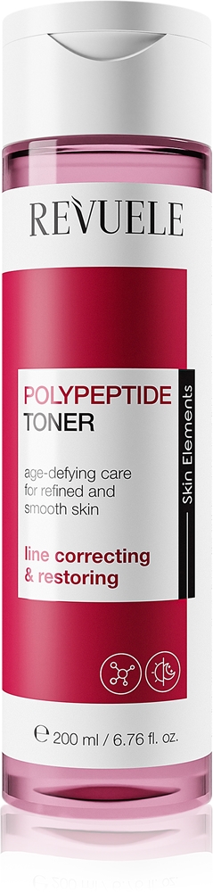 Полипептидный разглаживающий тоник для омоложения кожи Revuele, 200 мл
Полипептидный разглаживающий тоник для омоложения кожи Revuele, 200 мл