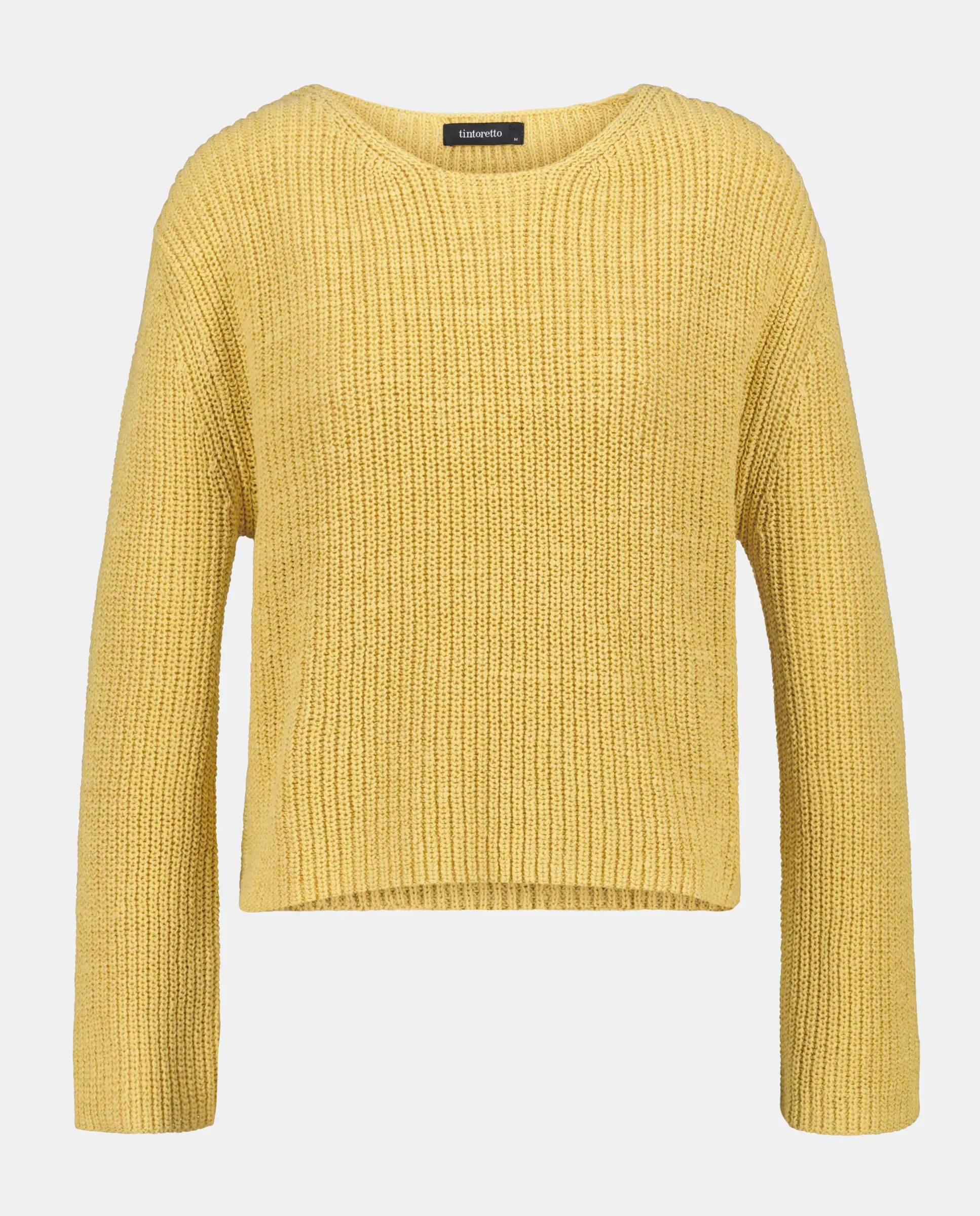 Женский джемпер с длинным рукавом и воротником-стойкой Tintoretto, желтый
Женский джемпер с длинным рукавом и воротником-стойкой Tintoretto, желтый