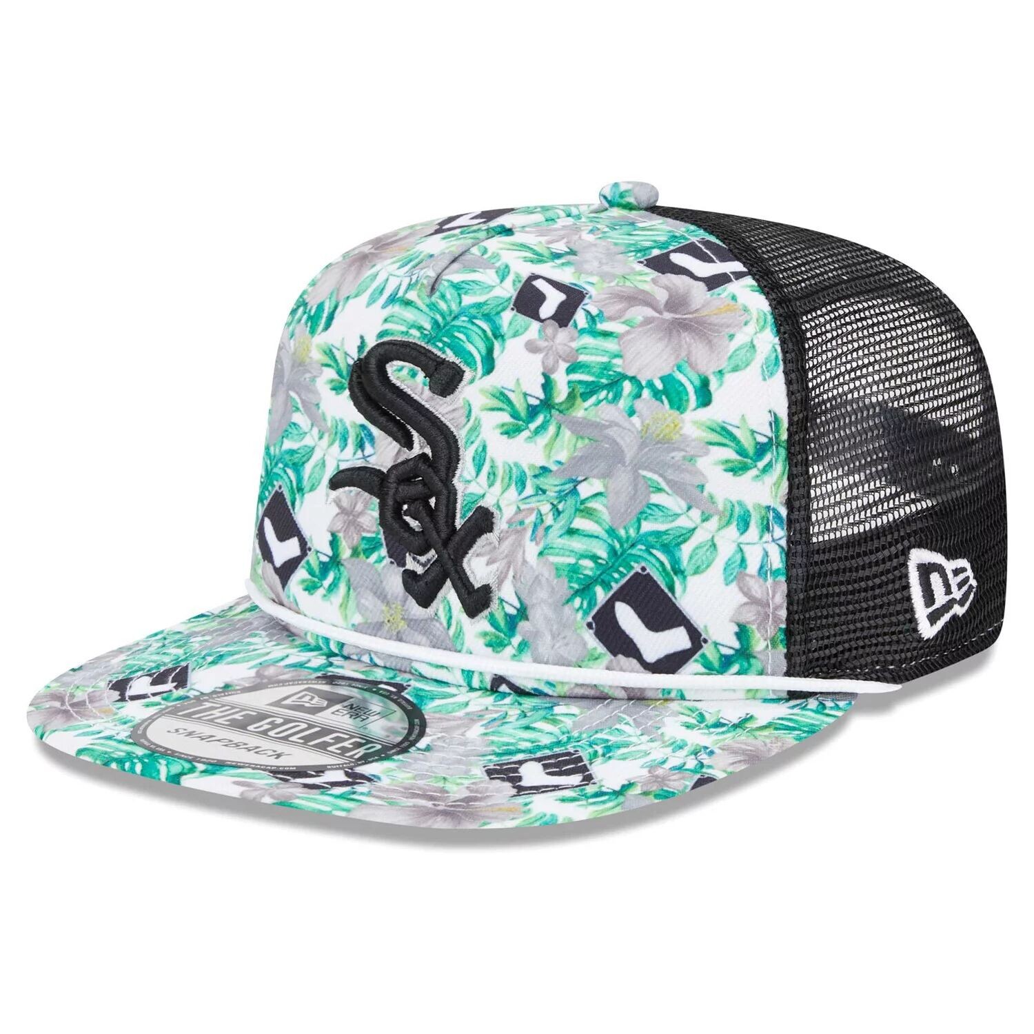 Мужская кепка New Era Chicago White Sox Tropic с цветочным принтом для гольфиста Snapback
Мужская кепка New Era Chicago White Sox Tropic с цветочным принтом для гольфиста Snapback