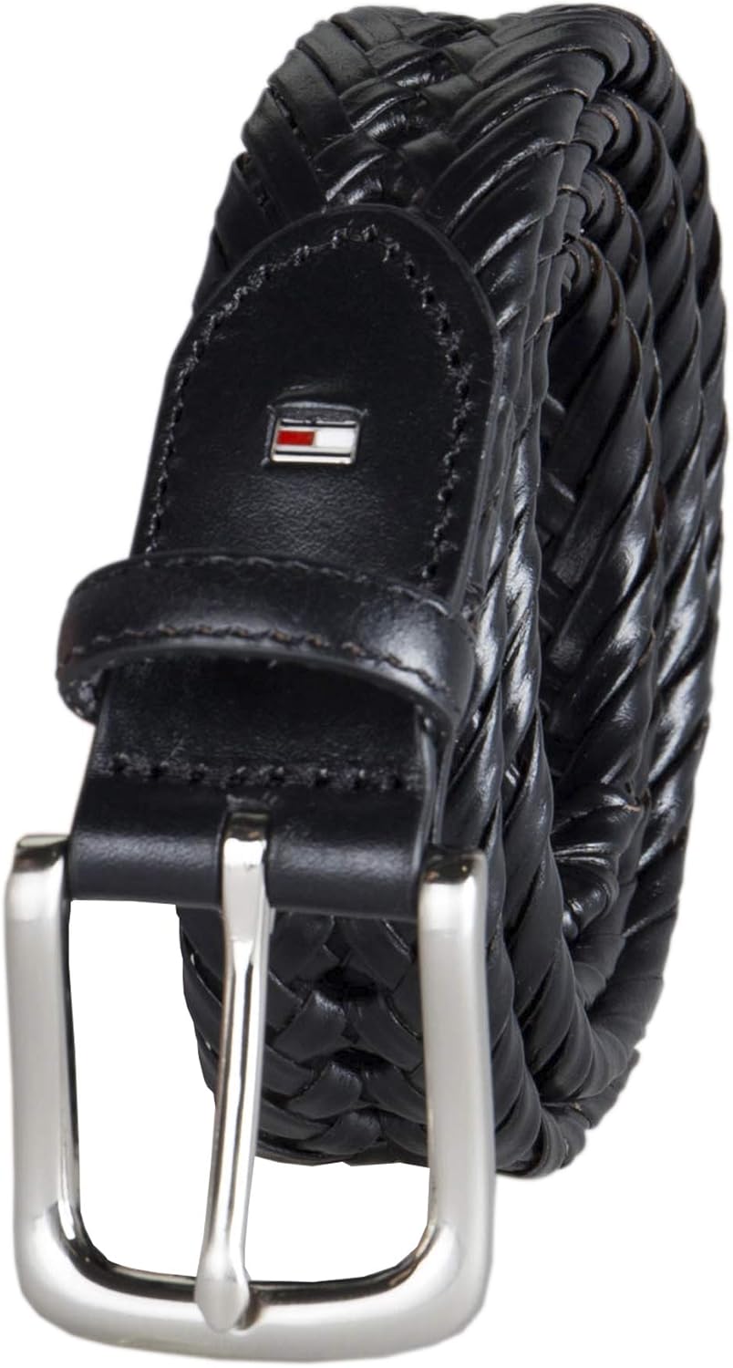 Мужской полностью регулируемый кожаный плетеный ремень Tommy Hilfiger для джинсов, брюк цвета хаки или классических брюк, Black
Мужской полностью регулируемый кожаный плетеный ремень Tommy Hilfiger для джинсов, брюк цвета хаки или классических брюк, Black
