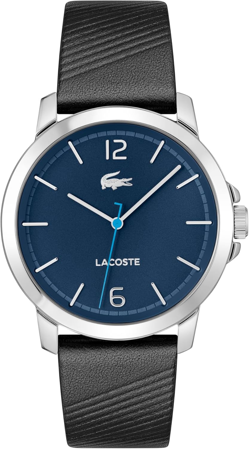 Мужские часы Lacoste Ottawa 3H Quartz с черным кожаным ремешком, водонепроницаемые, модель: 2011275
Мужские часы Lacoste Ottawa 3H Quartz с черным кожаным ремешком, водонепроницаемые, модель: 2011275