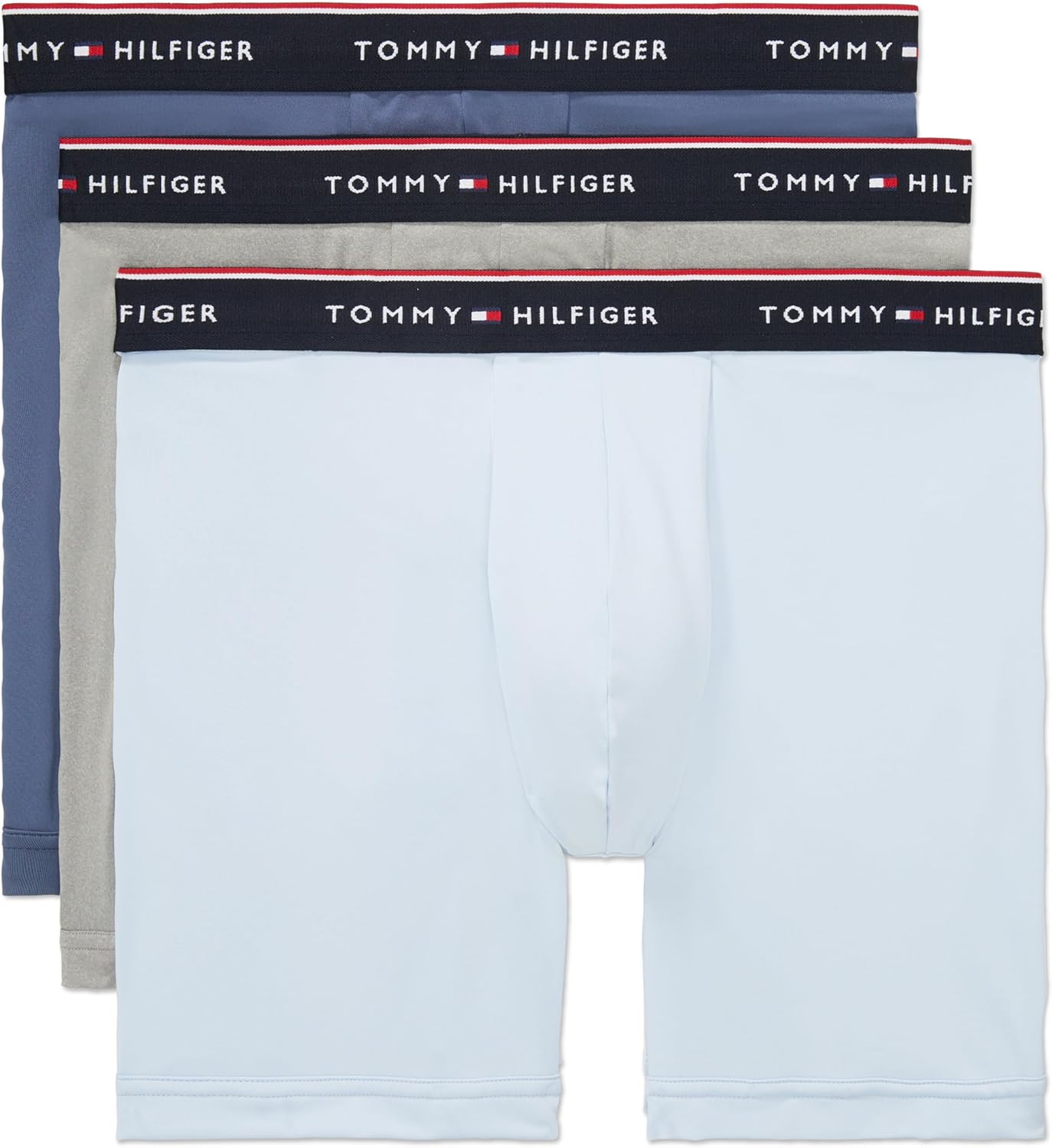 Мужские трусы-боксеры Tommy Hilfiger Micro Classics, 3 пары, Breezy Blue, Grey Heather, Faded Indigo
Мужские трусы-боксеры Tommy Hilfiger Micro Classics, 3 пары, Breezy Blue, Grey Heather, Faded Indigo