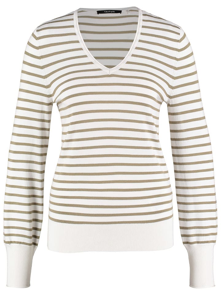 Пуловер TAIFUN, цвет weiß/khaki
Пуловер TAIFUN, цвет weiß/khaki