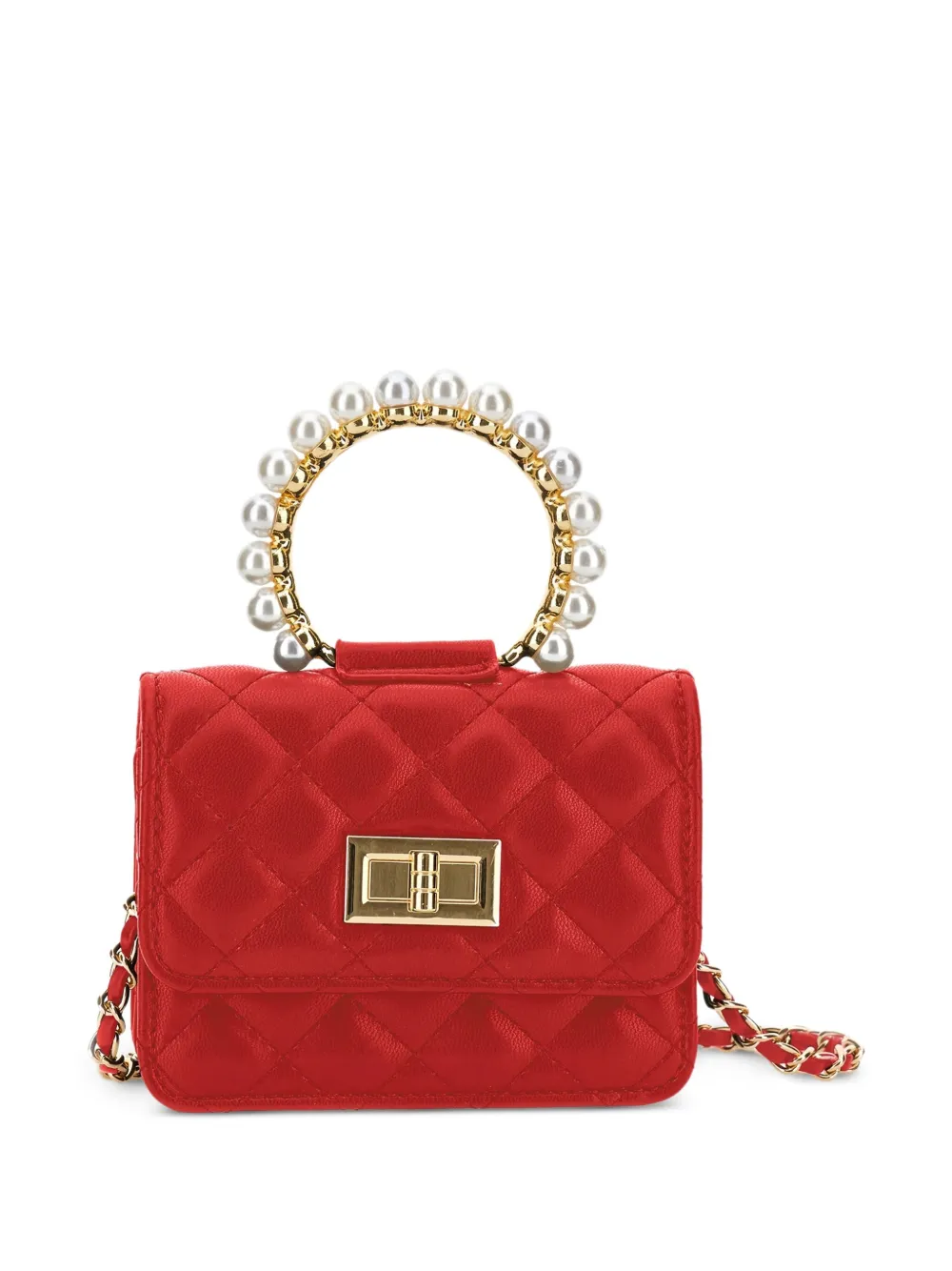 Стеганая сумка на плечо Monnalisa, красный 
Стеганая сумка на плечо Monnalisa, красный