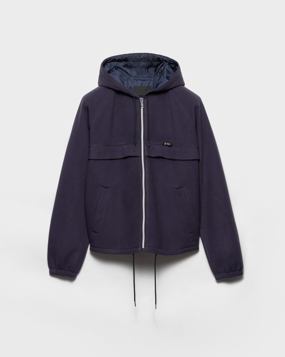 Блузон из технической ткани с капюшоном Prada, темно-синий
Блузон из технической ткани с капюшоном Prada, темно-синий