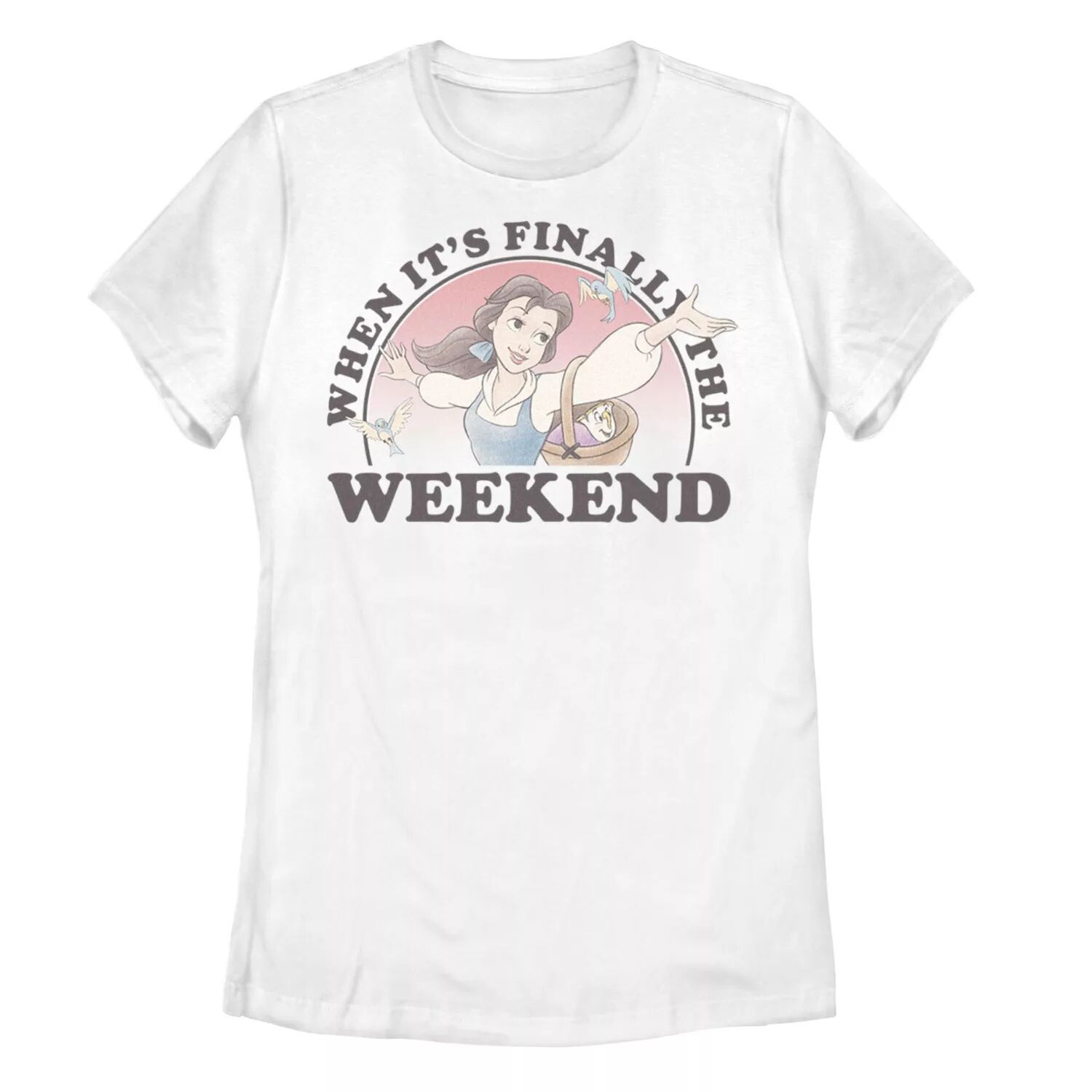Футболка Belle для юниоров Disney's Beauty And the Beast с надписью "Finally The Weekend" Licensed Character
Футболка Belle для юниоров Disney's Beauty And the Beast с надписью "Finally The Weekend" Licensed Character