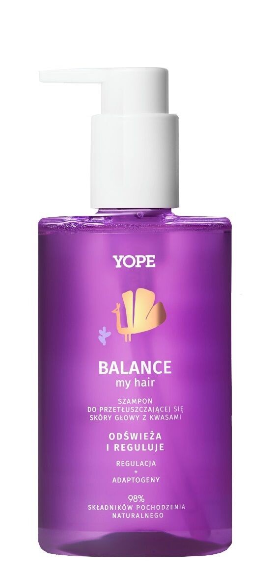 Yope Balance шампунь для жирных волос, 300 ml
Yope Balance шампунь для жирных волос, 300 ml